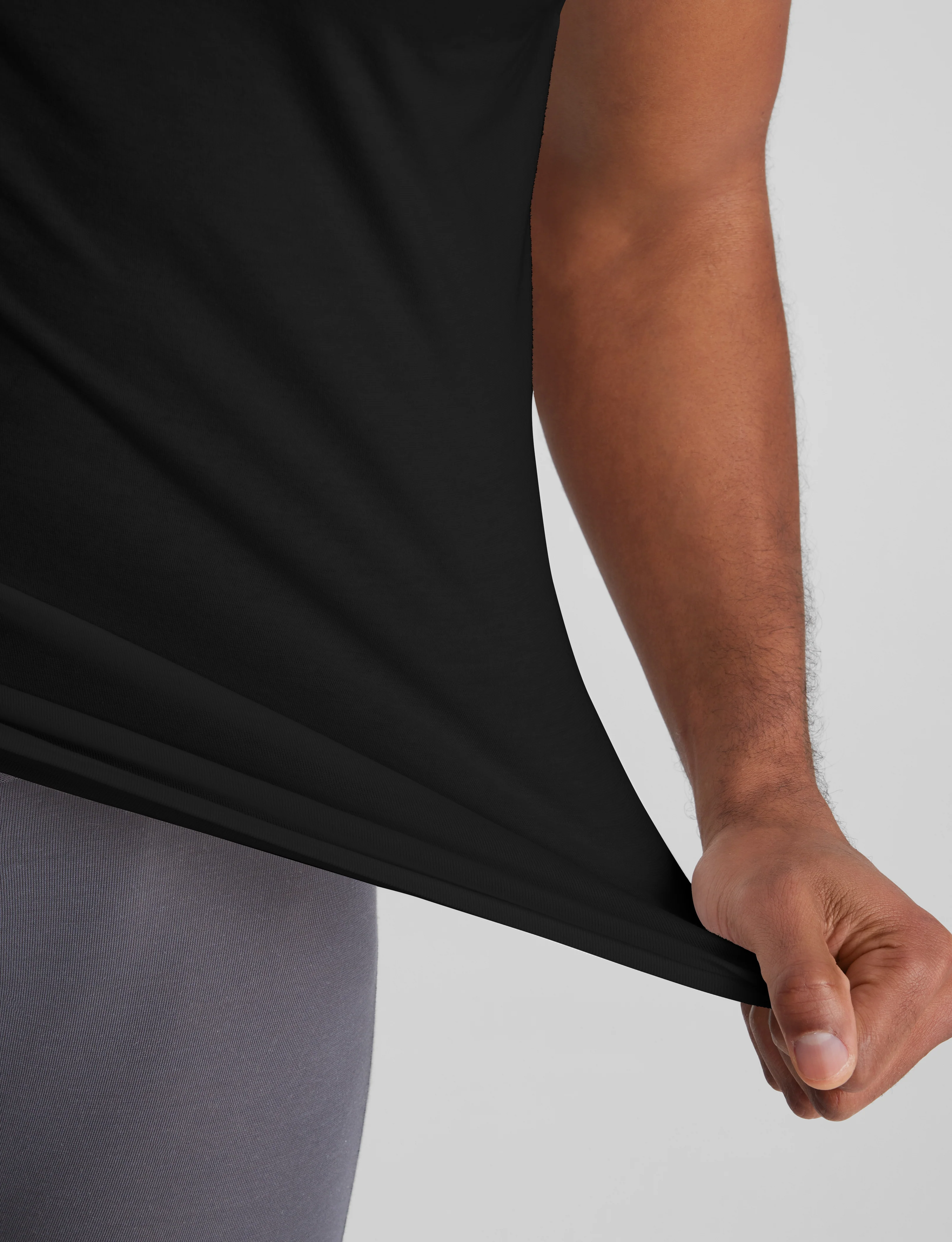 Cool Cotton High V-Neck Stay-Tucked Undershirt - Image 4