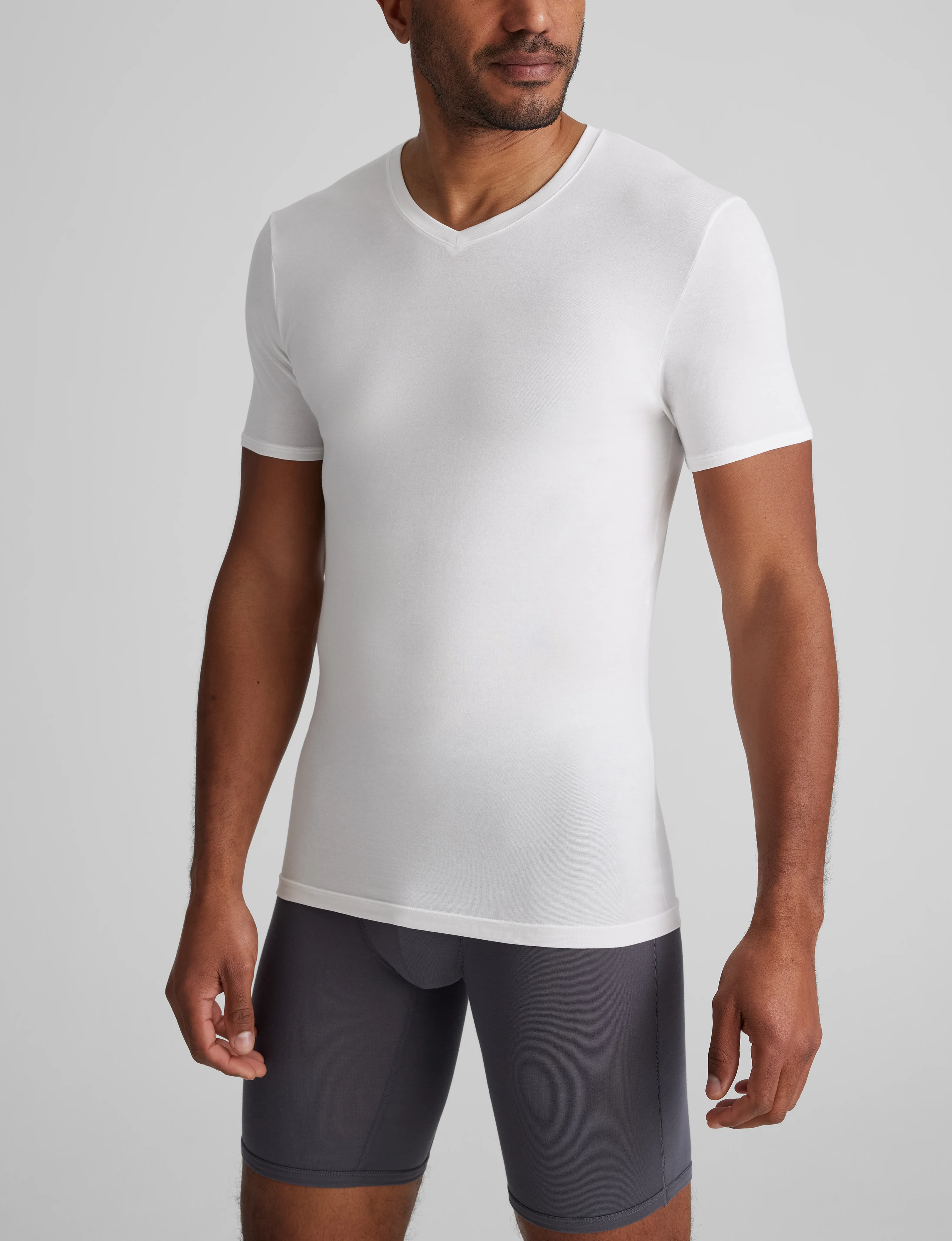Cool Cotton High V-Neck Stay-Tucked Undershirt (6-Pack) - Image 6