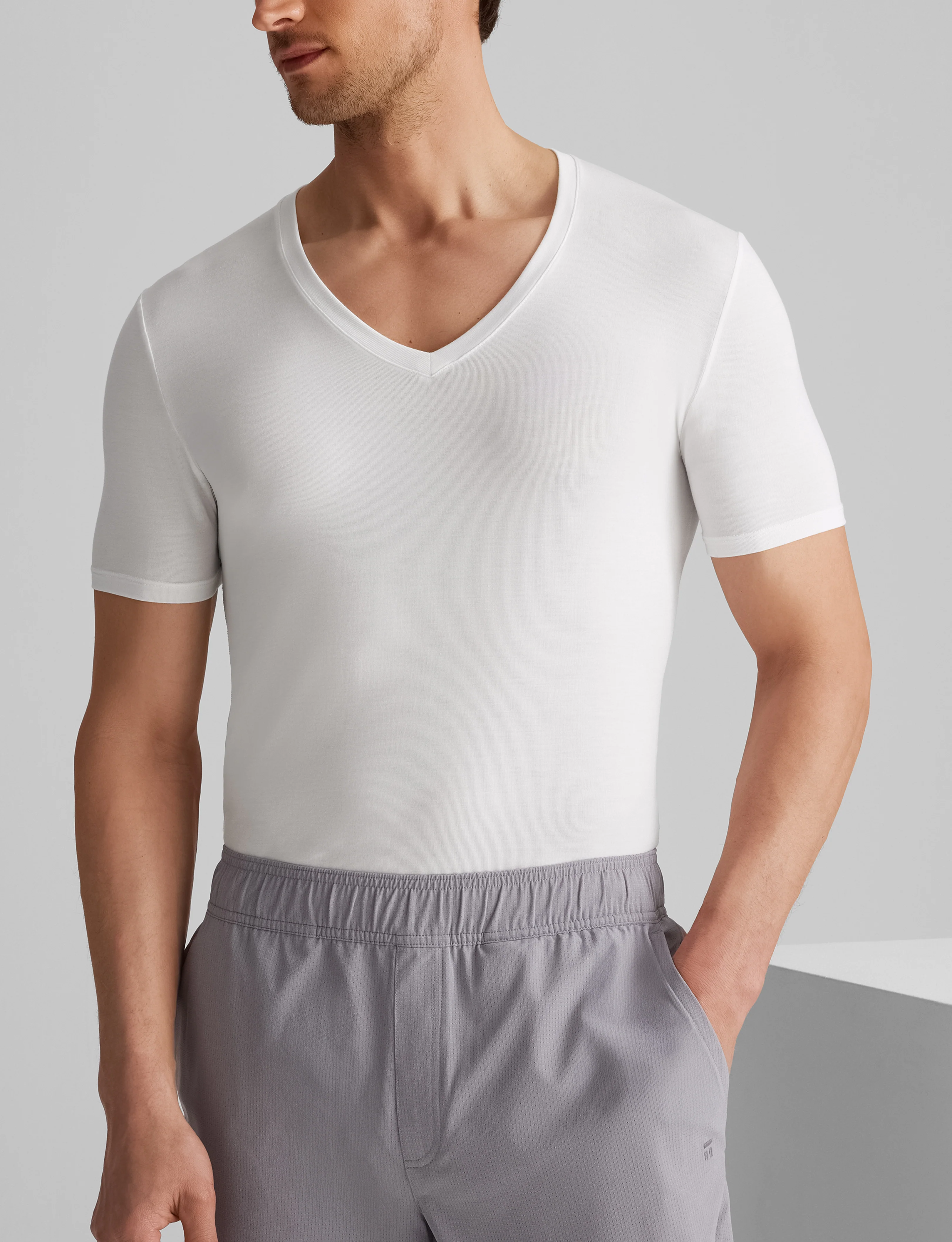 Second Skin Deep V-Neck Stay-Tucked Undershirt (6-Pack) - Image 10
