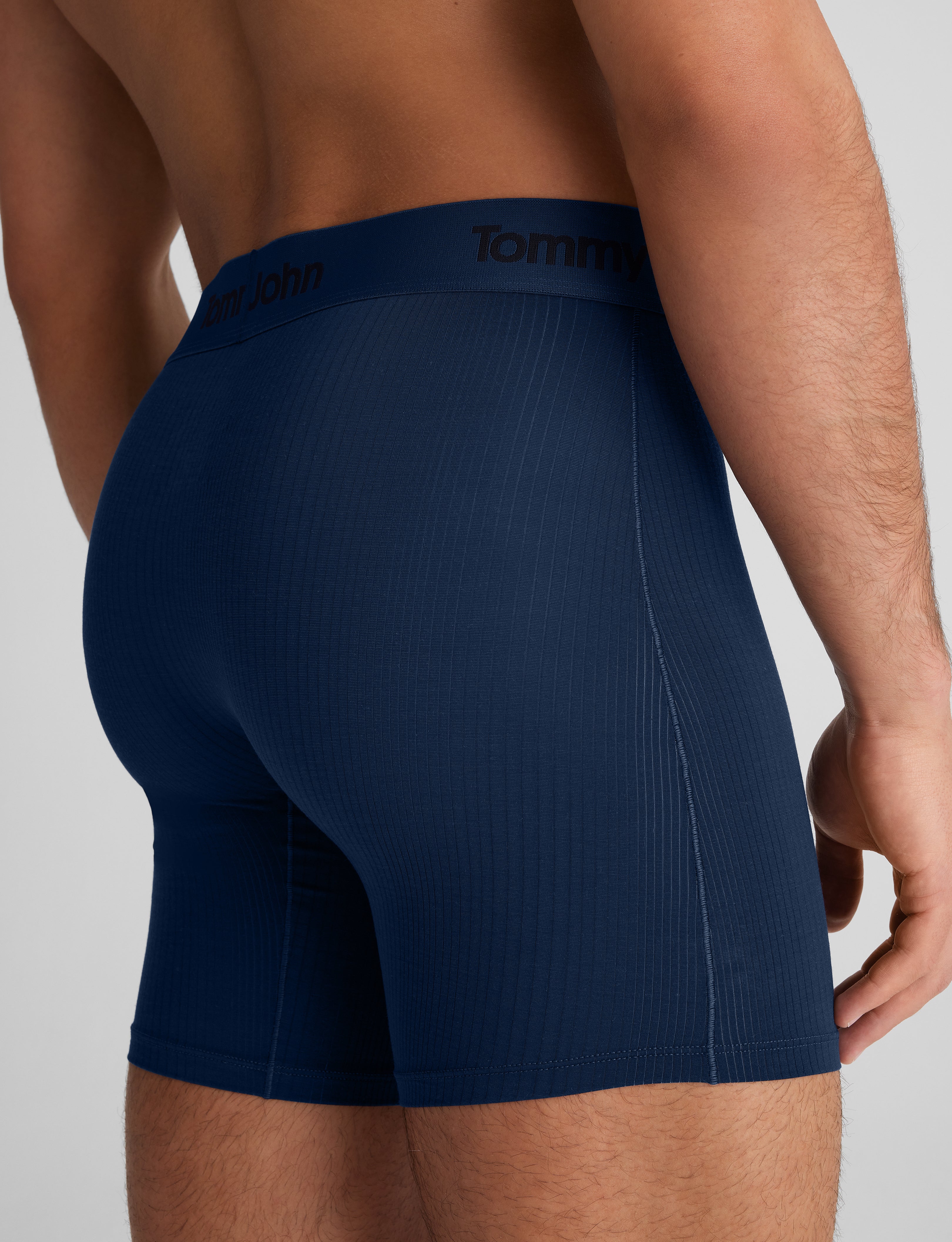 Second Skin Luxe Rib Mid-Length Boxer Brief 6" - Image 9