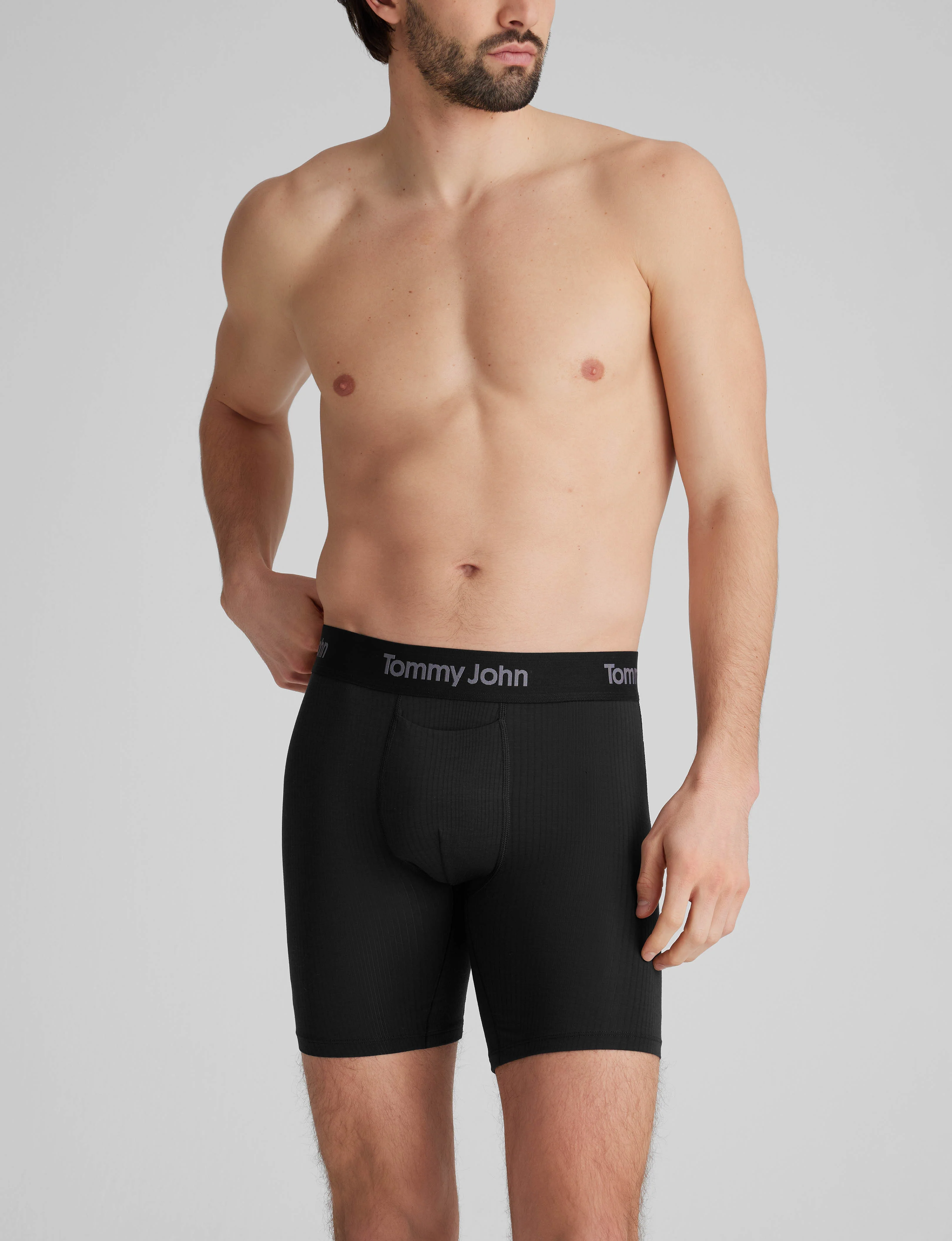 Second Skin Luxe Rib Mid-Length Boxer Brief 6" (3-Pack) - Image 22
