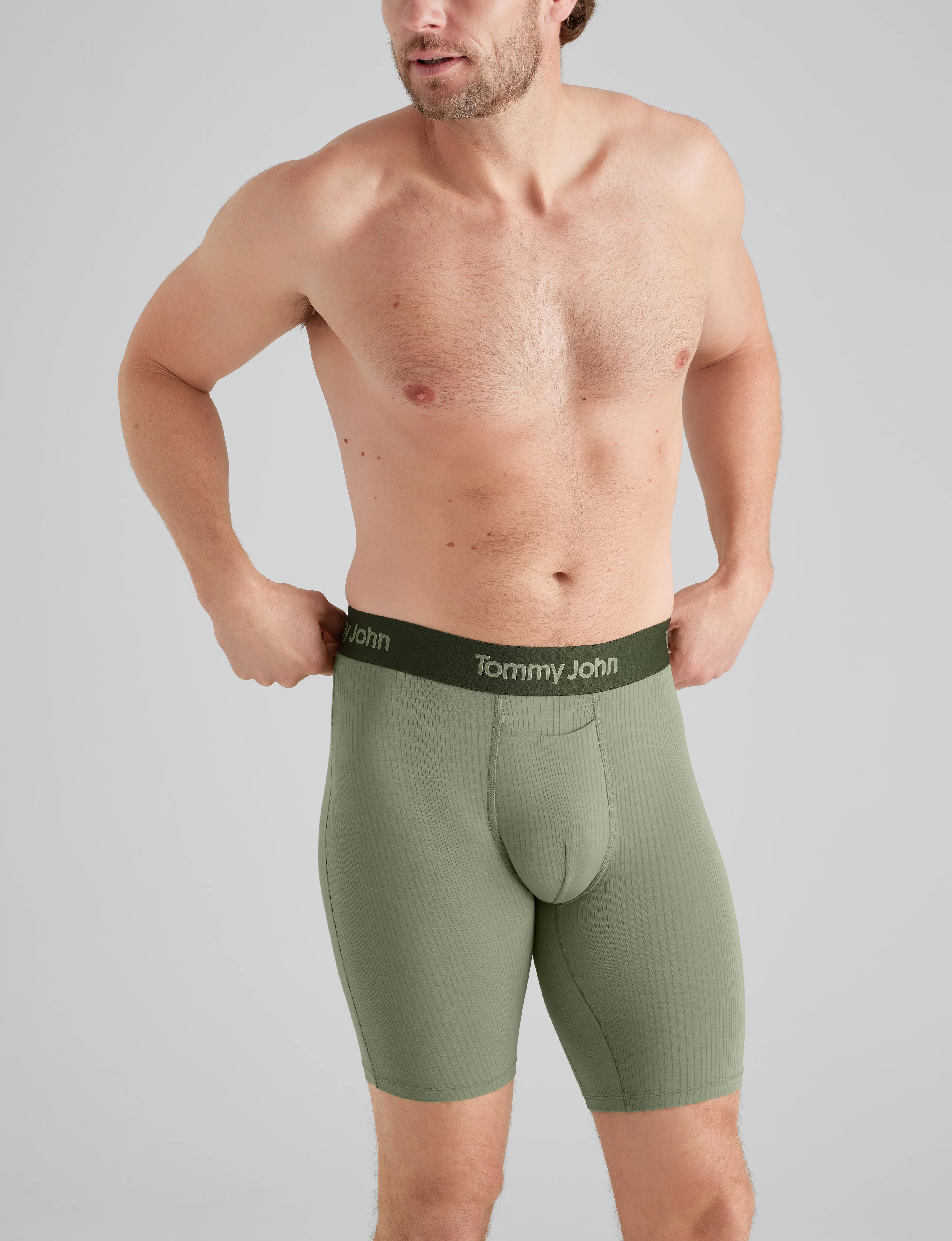 Second Skin Luxe Rib Mid-Length Boxer Brief 6" (3-Pack) - Image 23