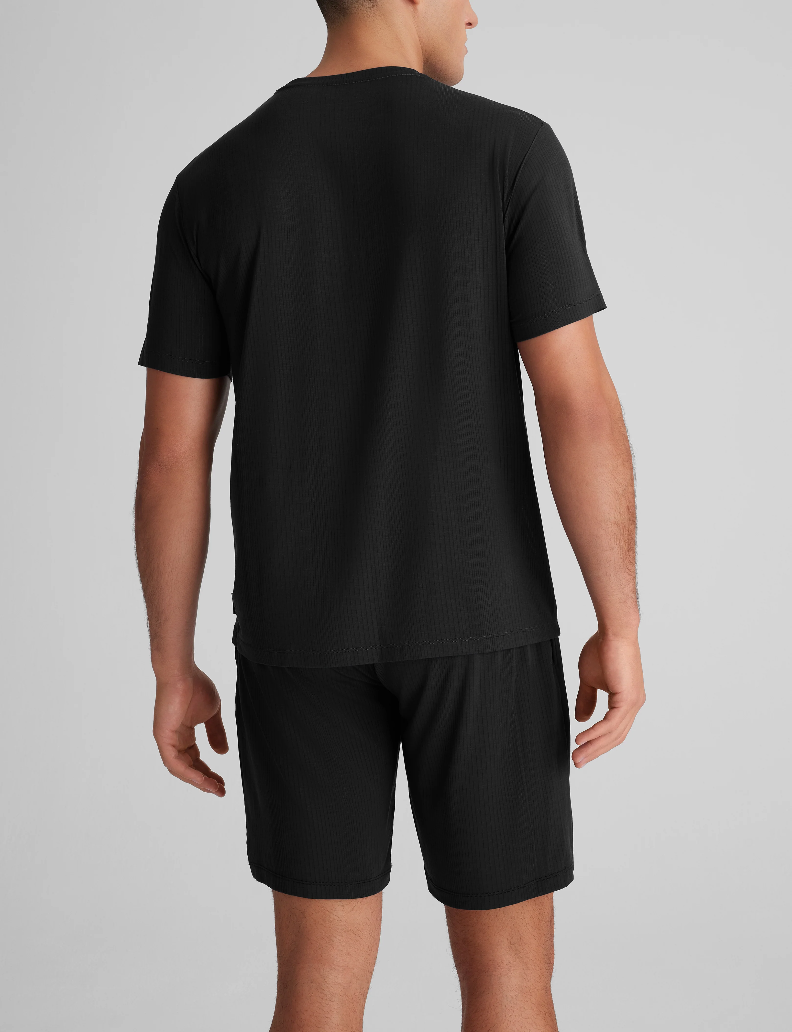 Second Skin Luxe Rib Sleep Tee & Short Set - Image 4