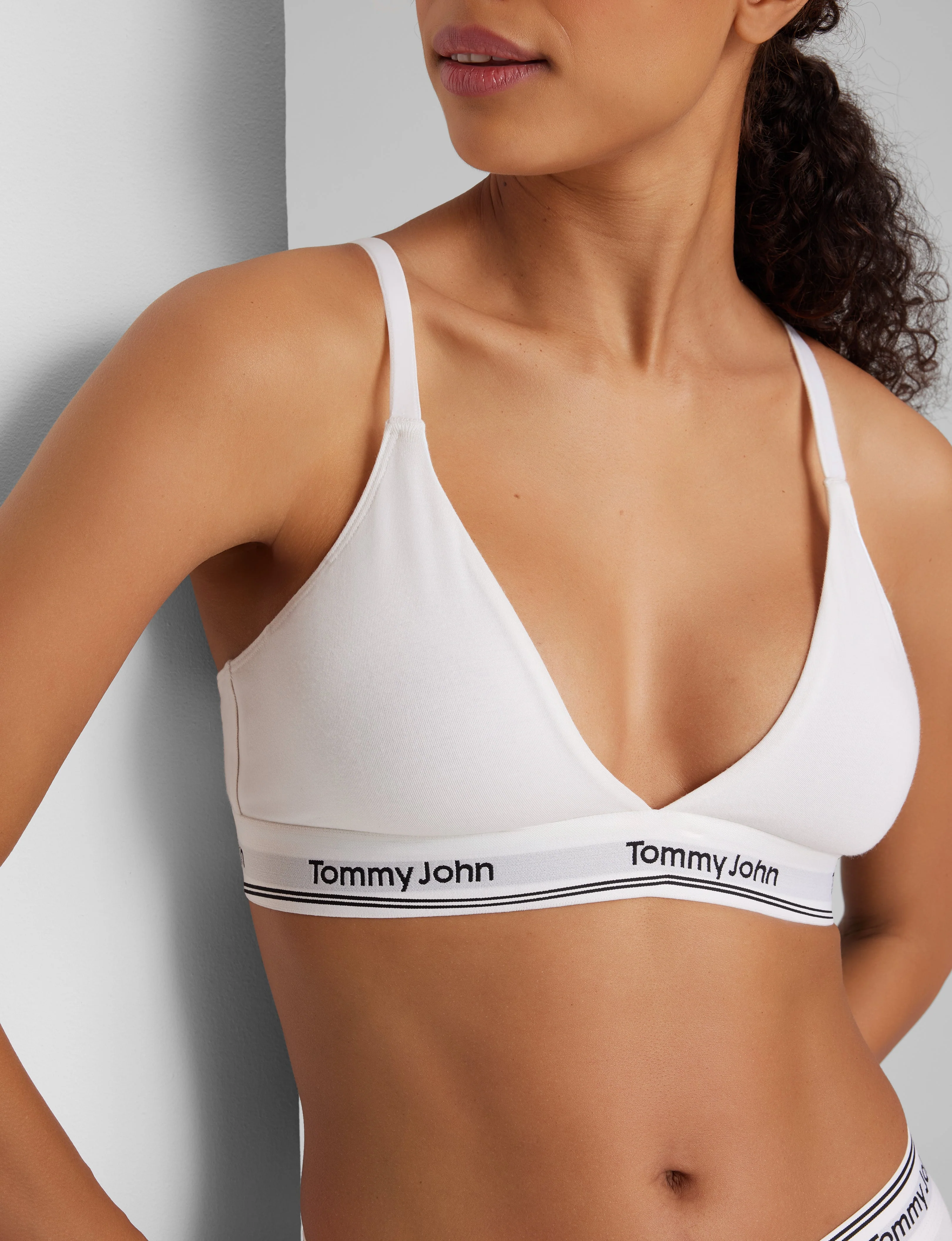 Signature Cotton Triangle Bralette - Image 14
