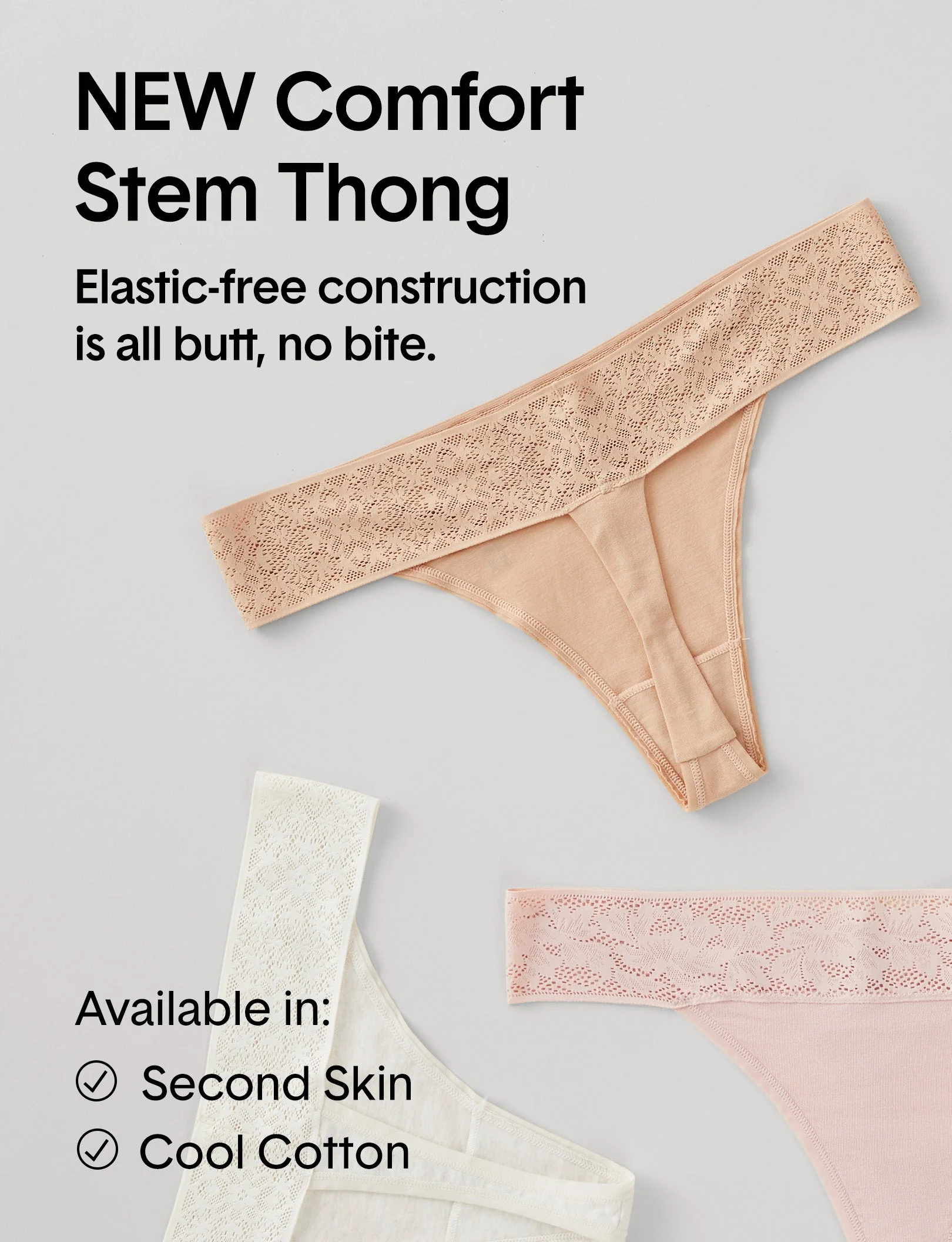 Women's Cool Cotton Thong - Image 126