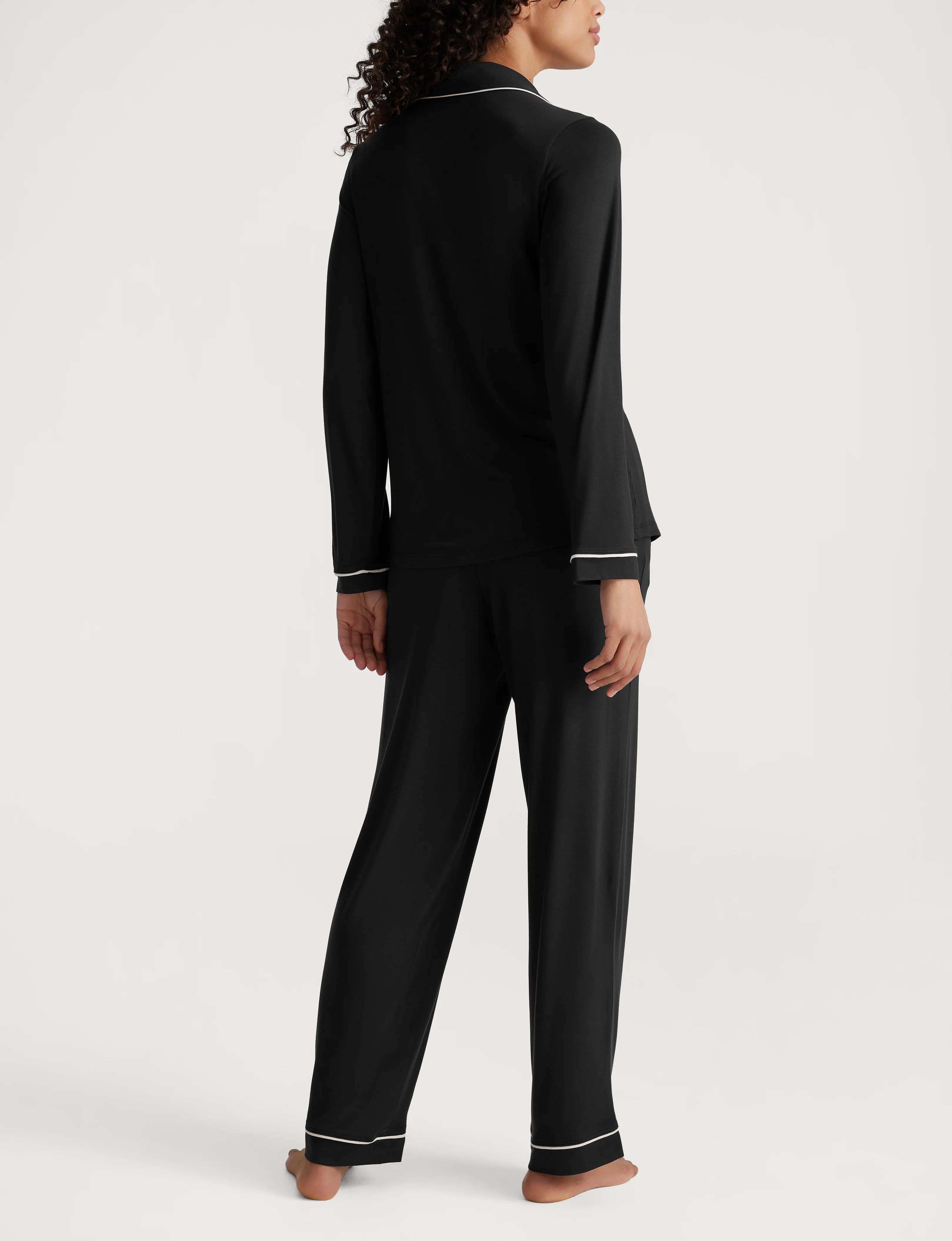 Women's Downtime Long Sleeve Pajama Top & Pant Set - Image 11