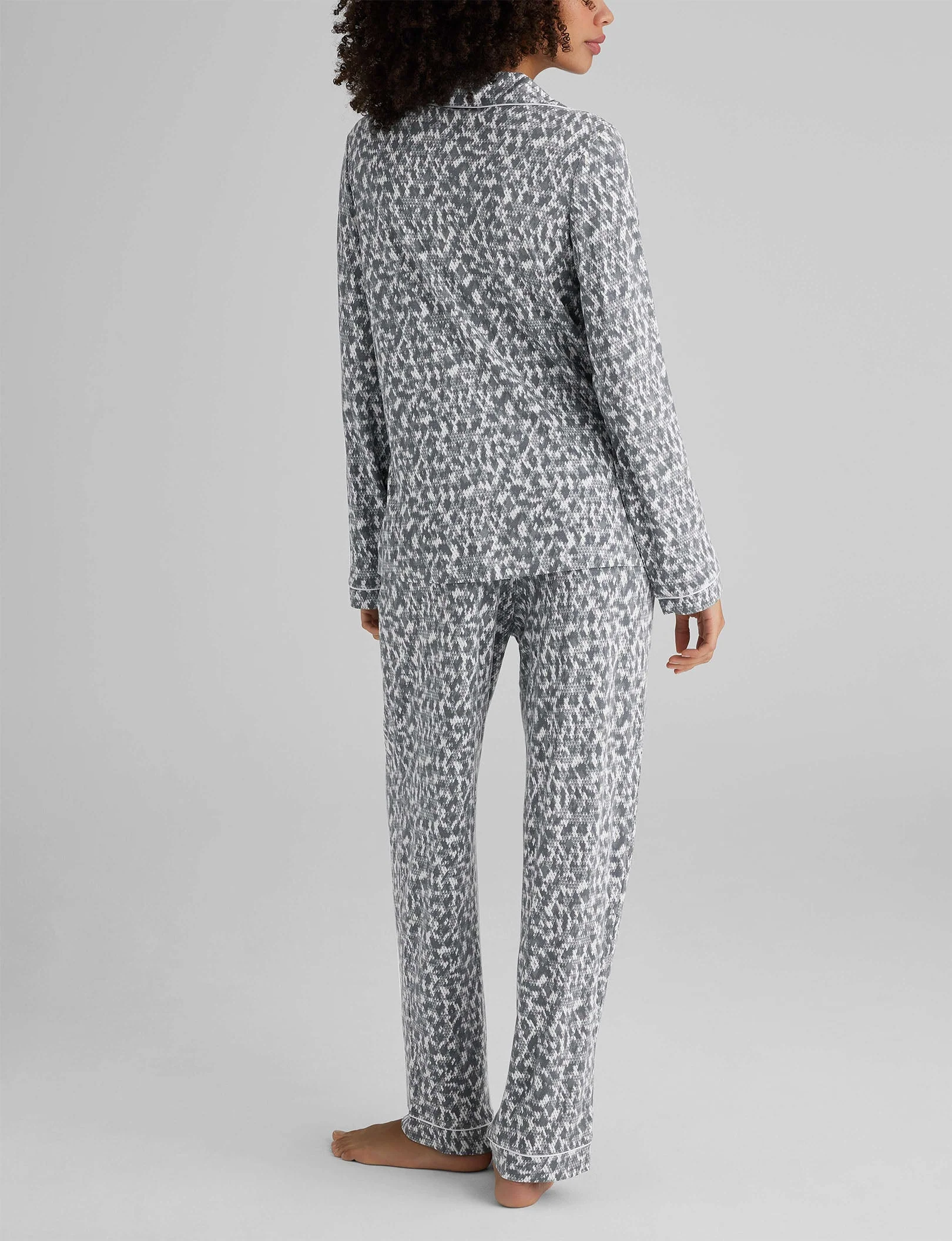 Women's Downtime Long Sleeve Pajama Top & Pant Set - Image 15