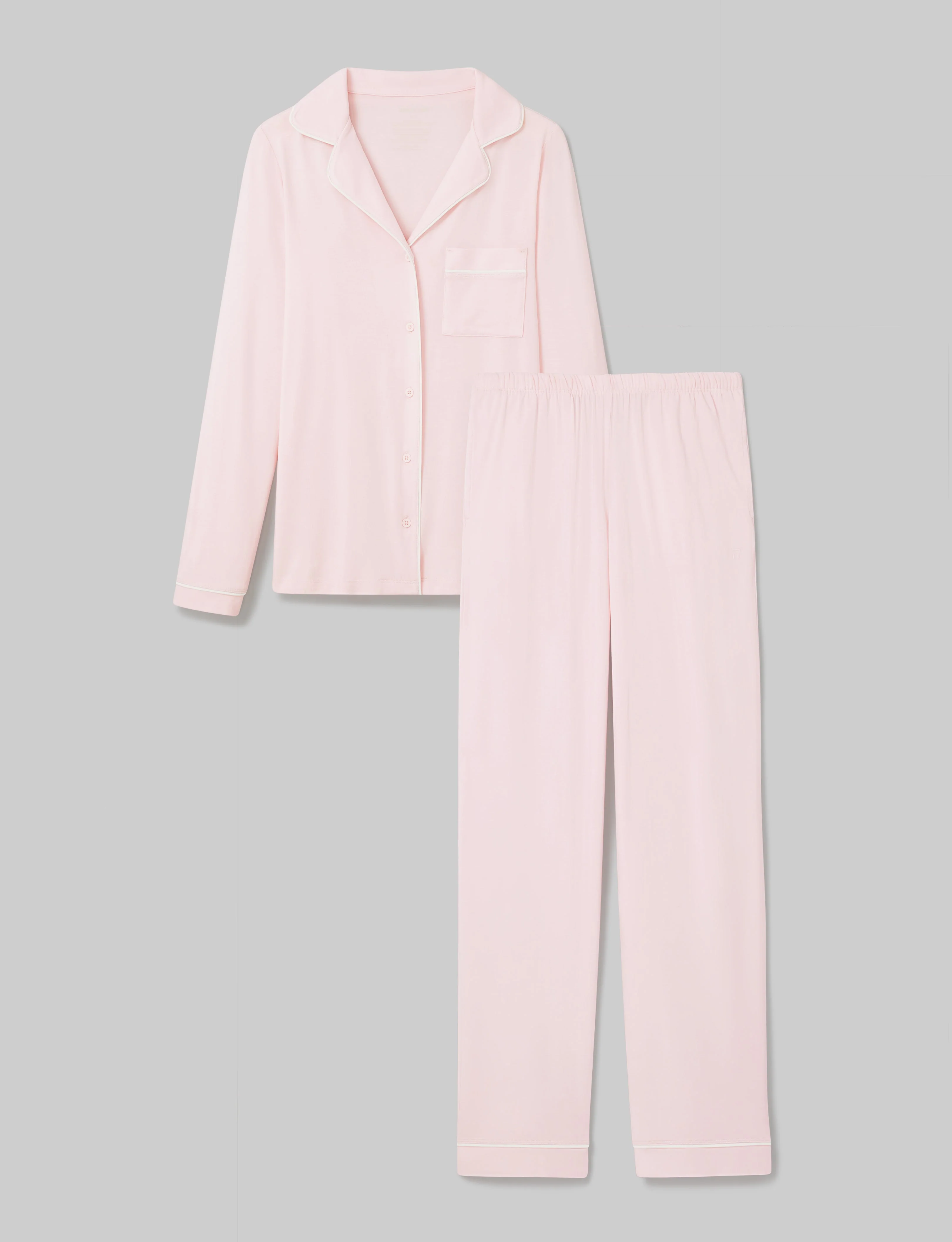 Women's Downtime Long Sleeve Pajama Top & Pant Set - Image 16