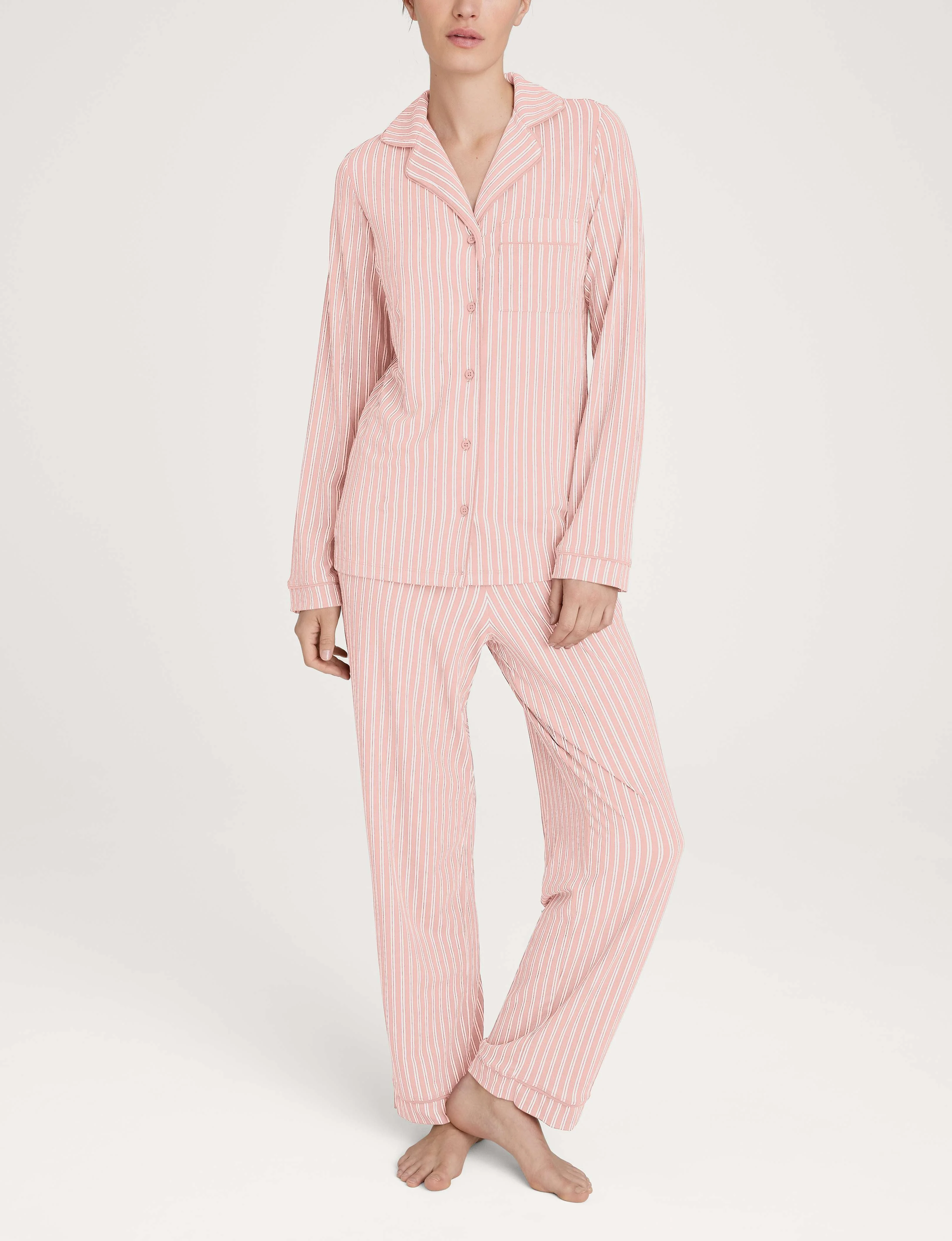 Women's Downtime Long Sleeve Pajama Top & Pant Set - Image 19