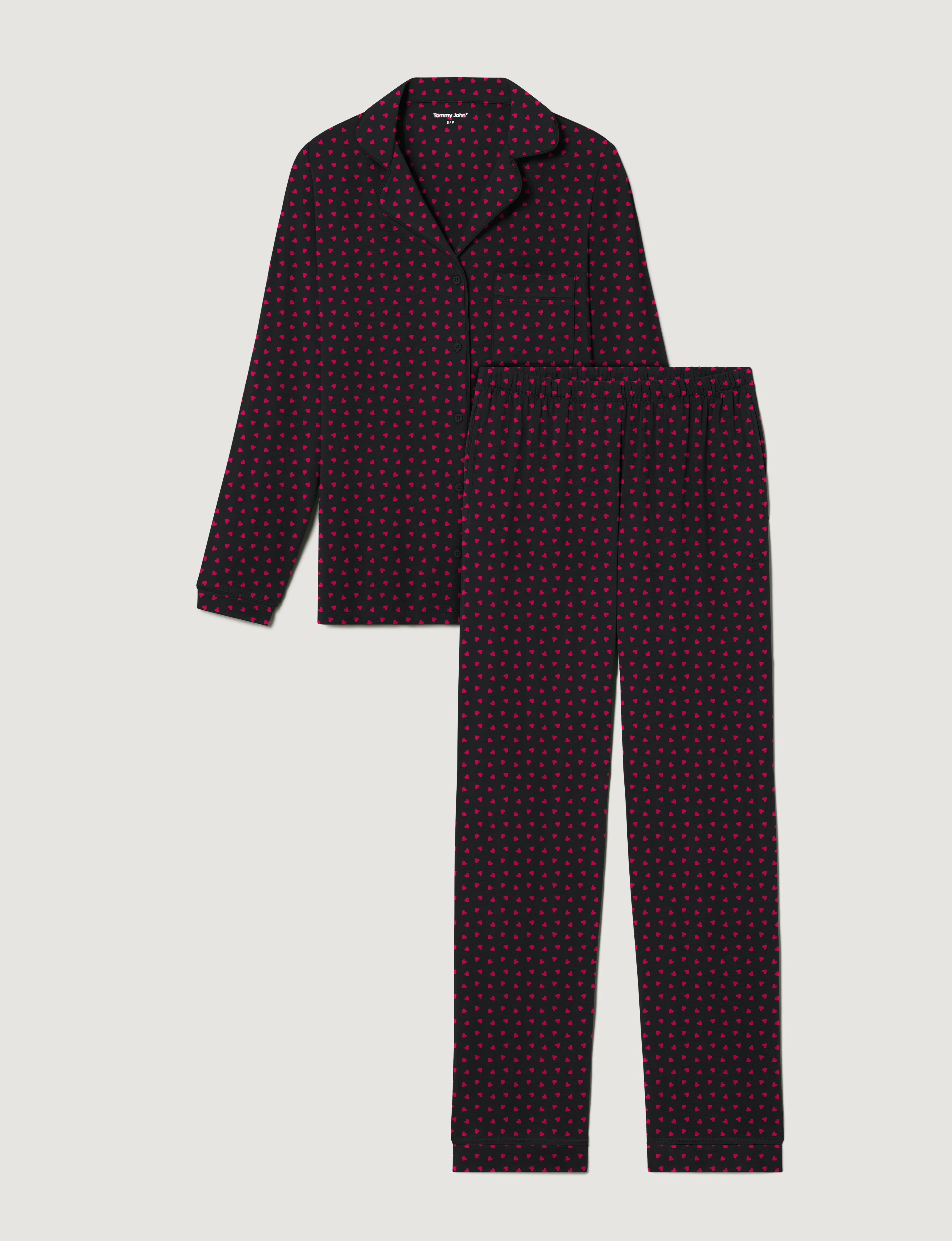 Women's Downtime Long Sleeve Pajama Top & Pant Set - Image 27