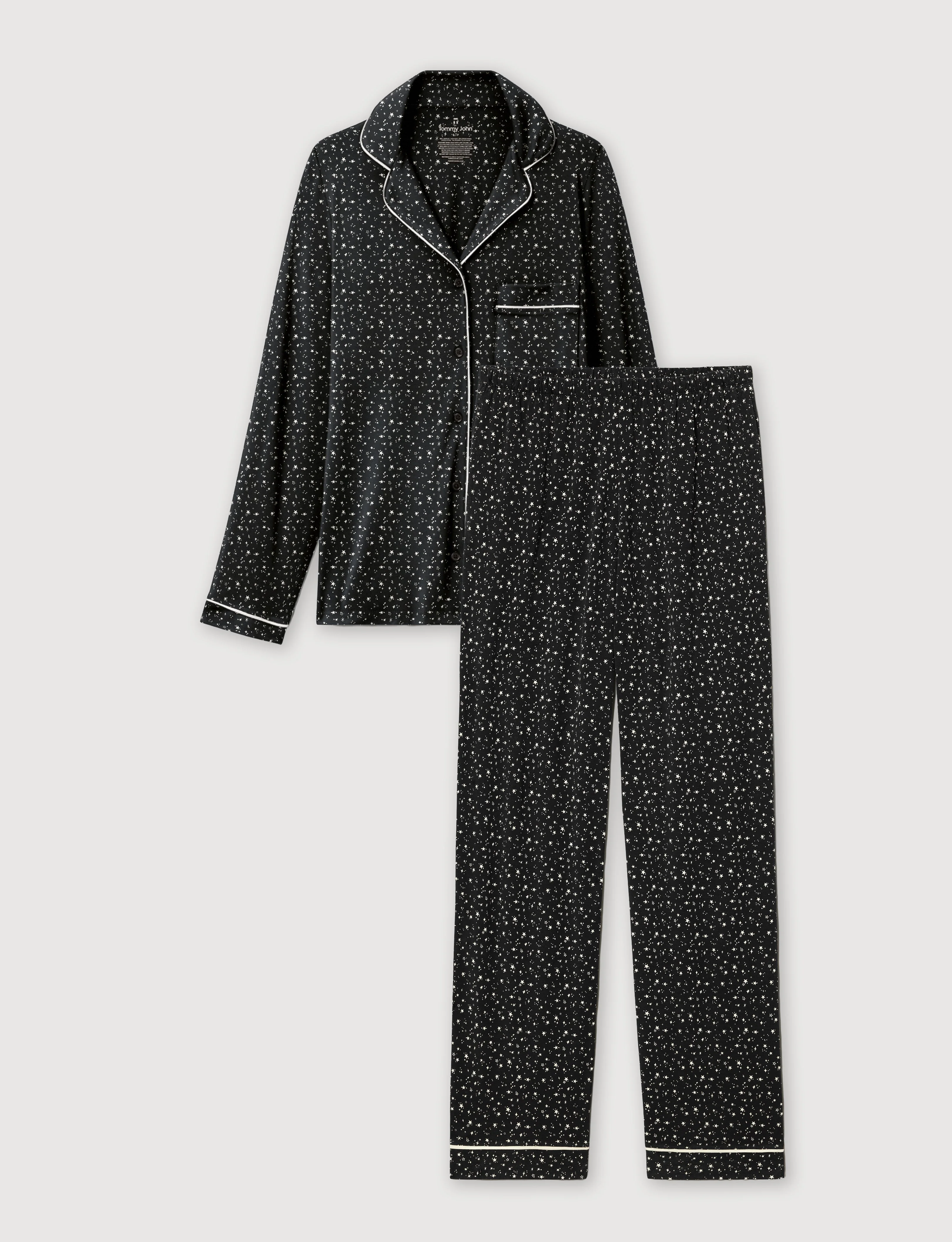 Women's Downtime Long Sleeve Pajama Top & Pant Set - Image 31