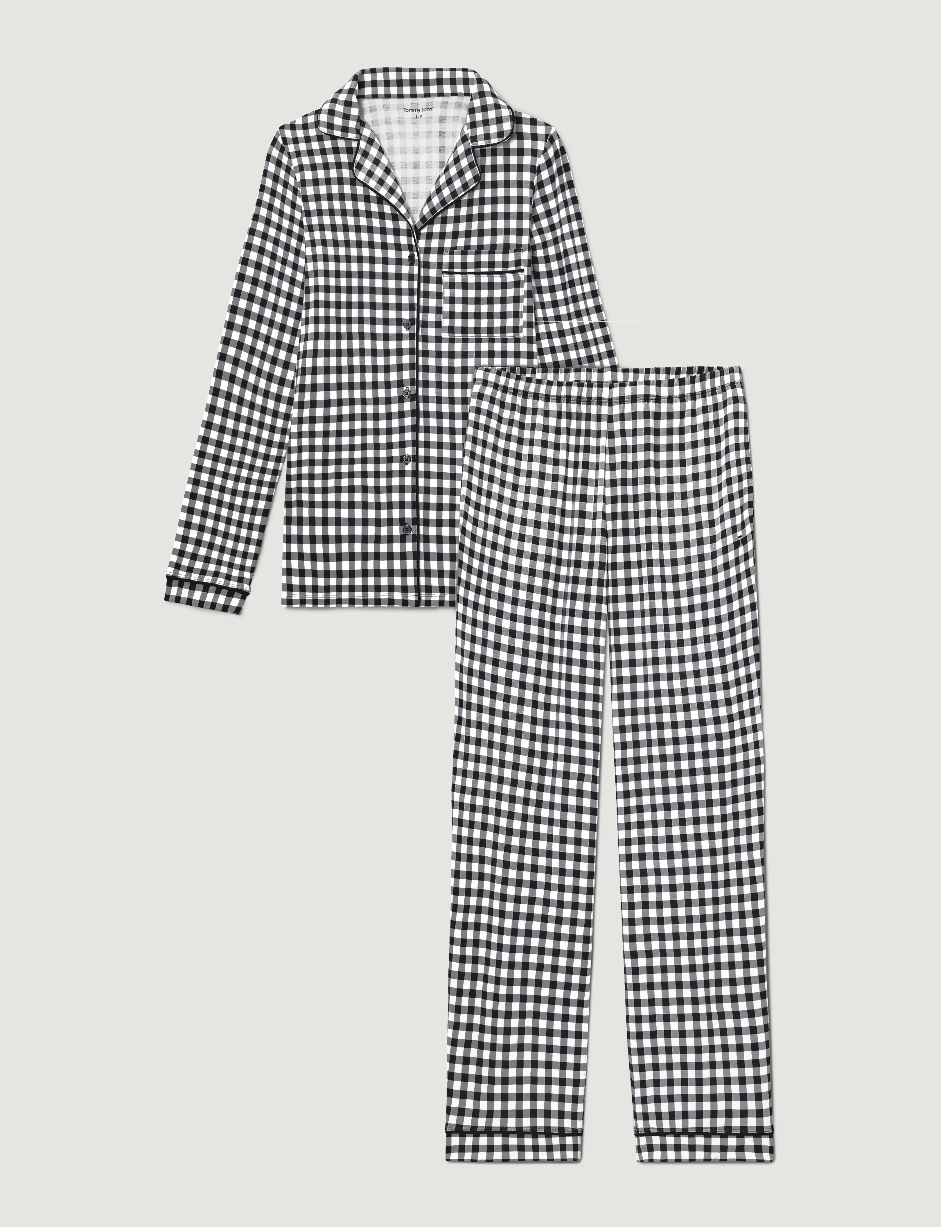 Women's Downtime Long Sleeve Pajama Top & Pant Set - Image 49