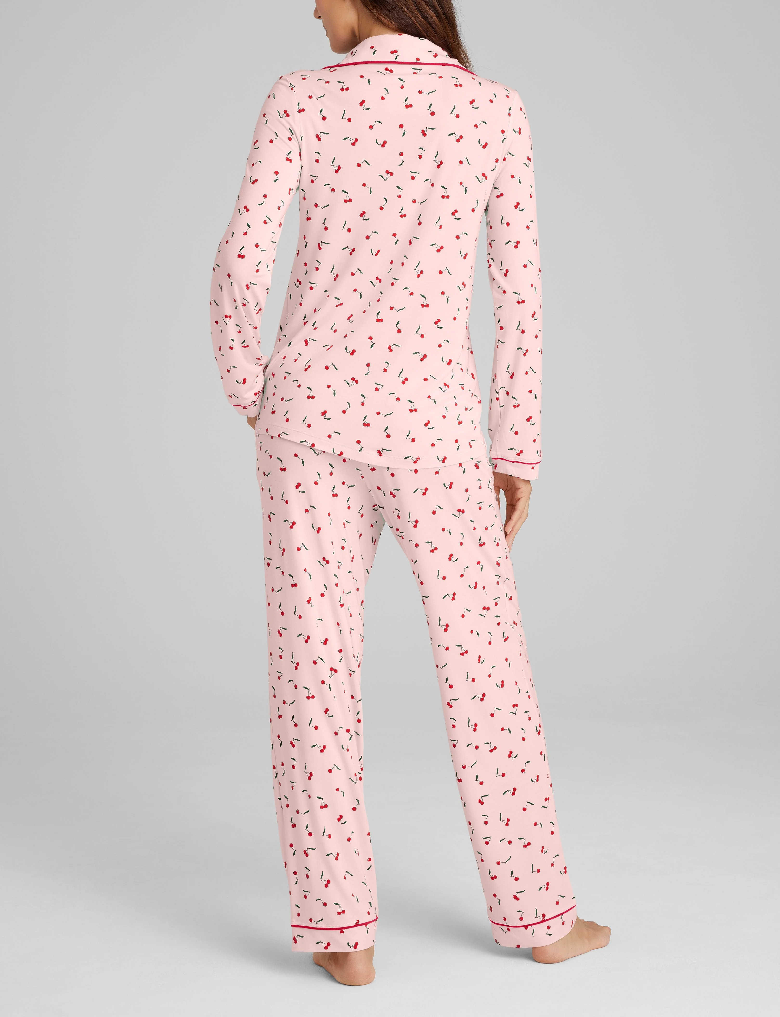 Women's Downtime Long Sleeve Pajama Top & Pant Set - Image 60