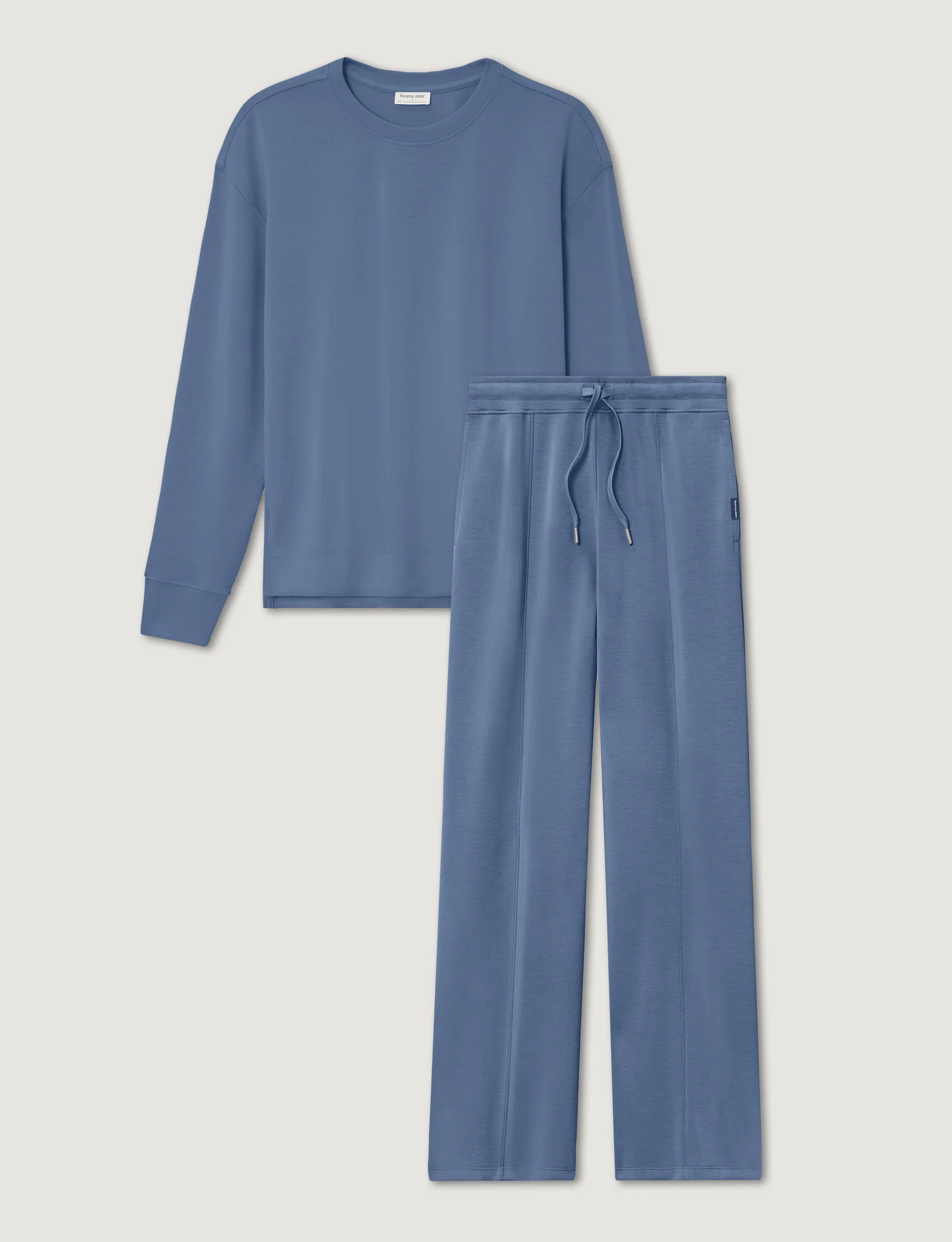 Women's Luxe Traveler Knit Long Sleeve Crew & Pant Set - Image 10