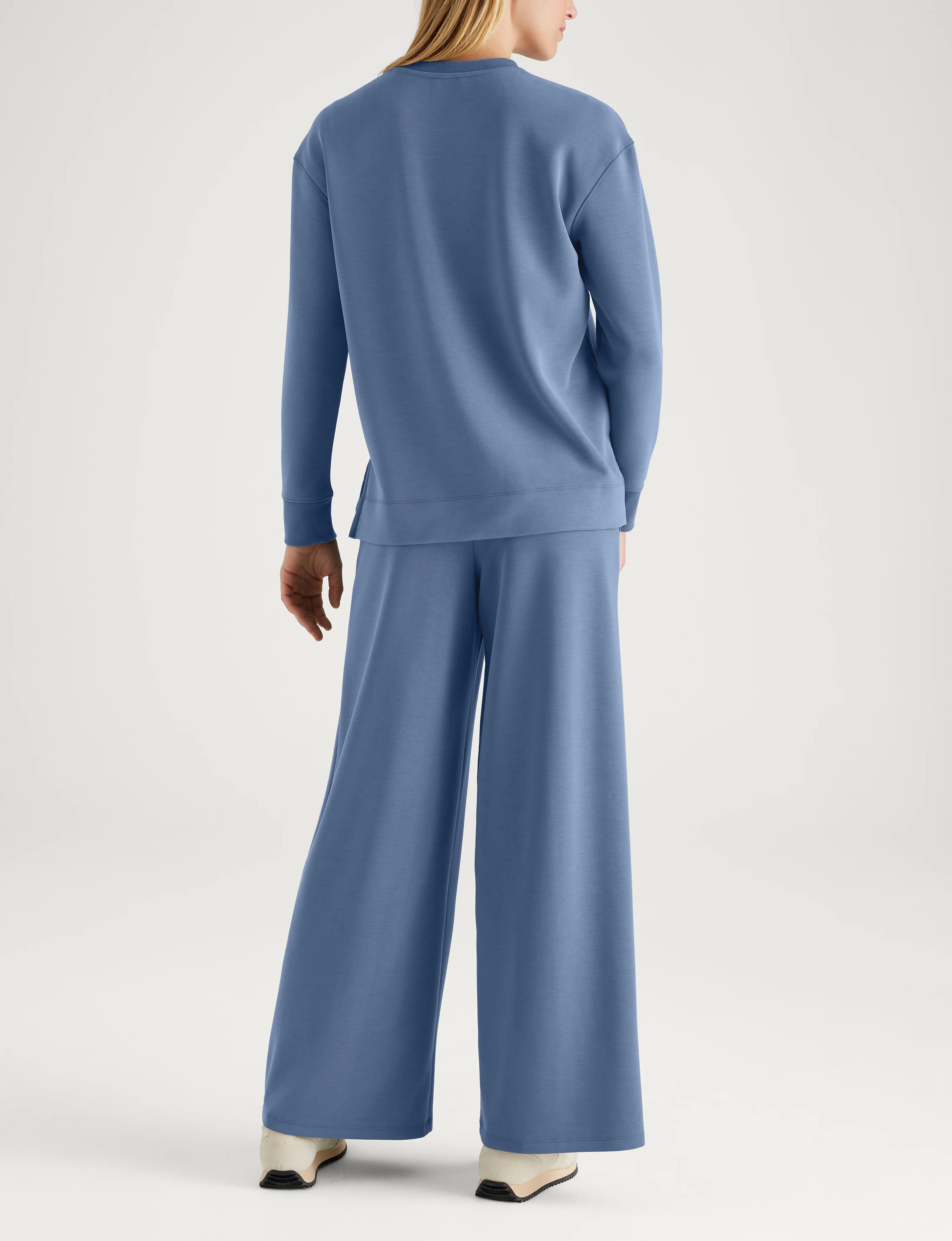 Women's Luxe Traveler Knit Long Sleeve Crew & Pant Set - Image 12