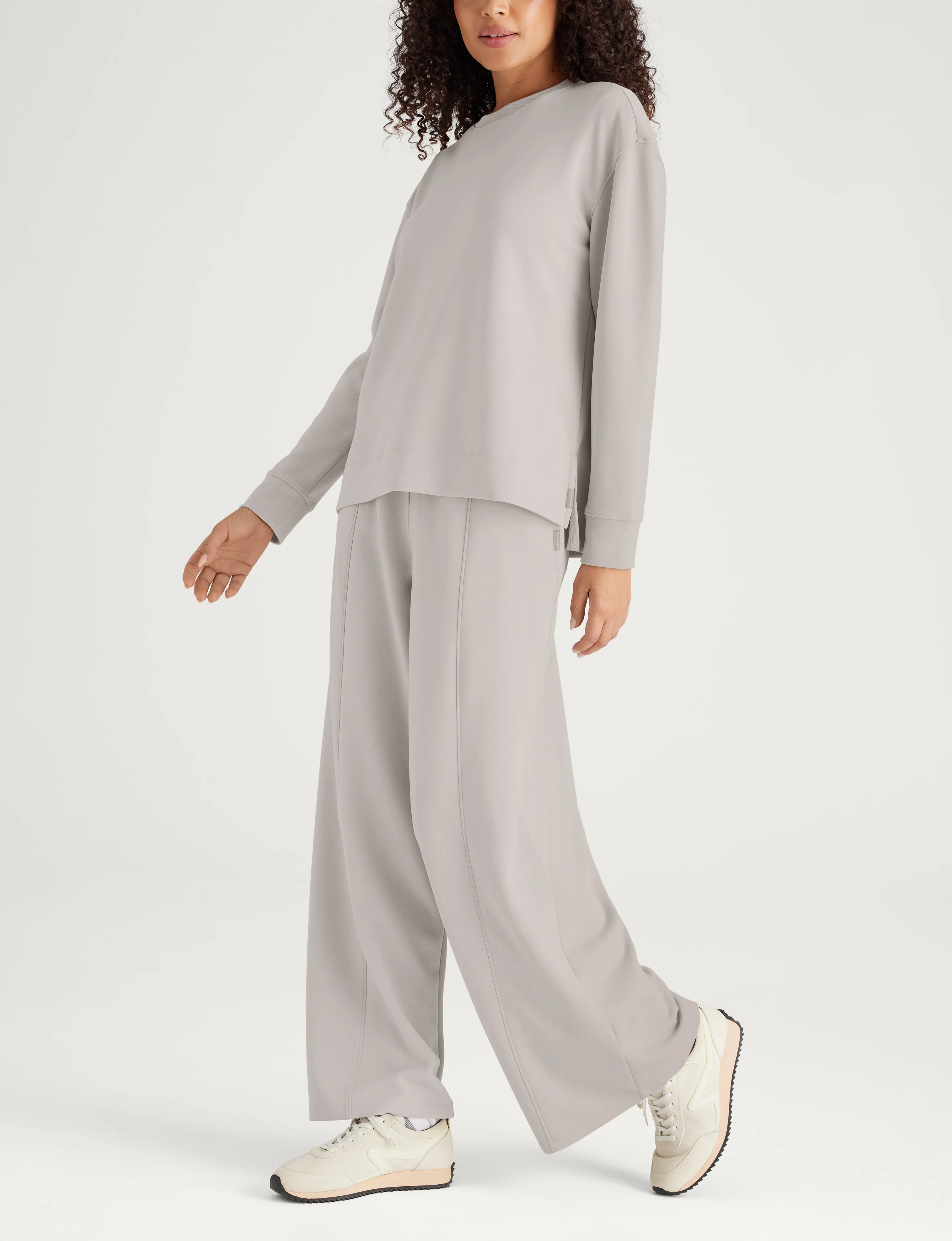 Women's Luxe Traveler Knit Long Sleeve Crew & Pant Set - Image 14