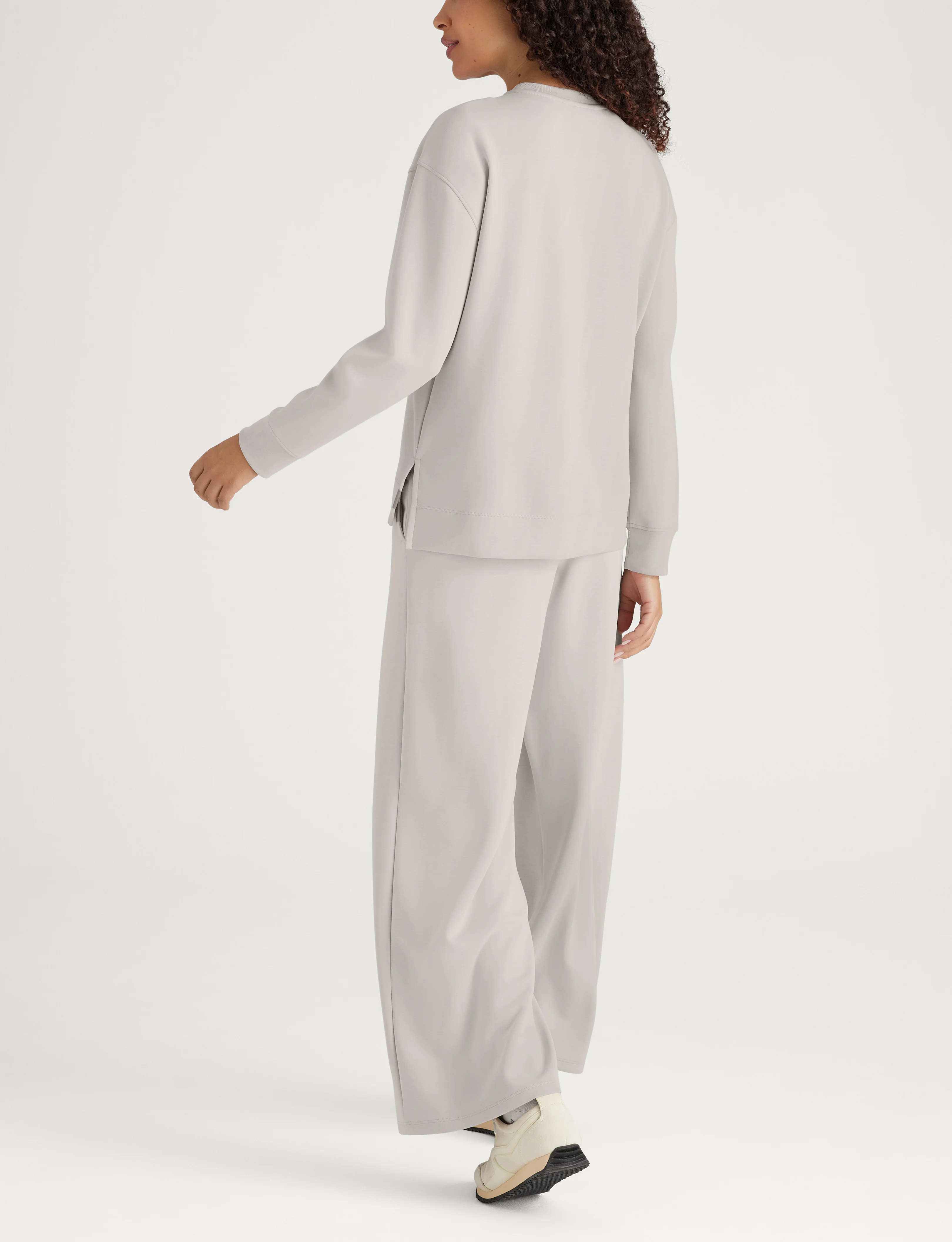 Women's Luxe Traveler Knit Long Sleeve Crew & Pant Set - Image 16