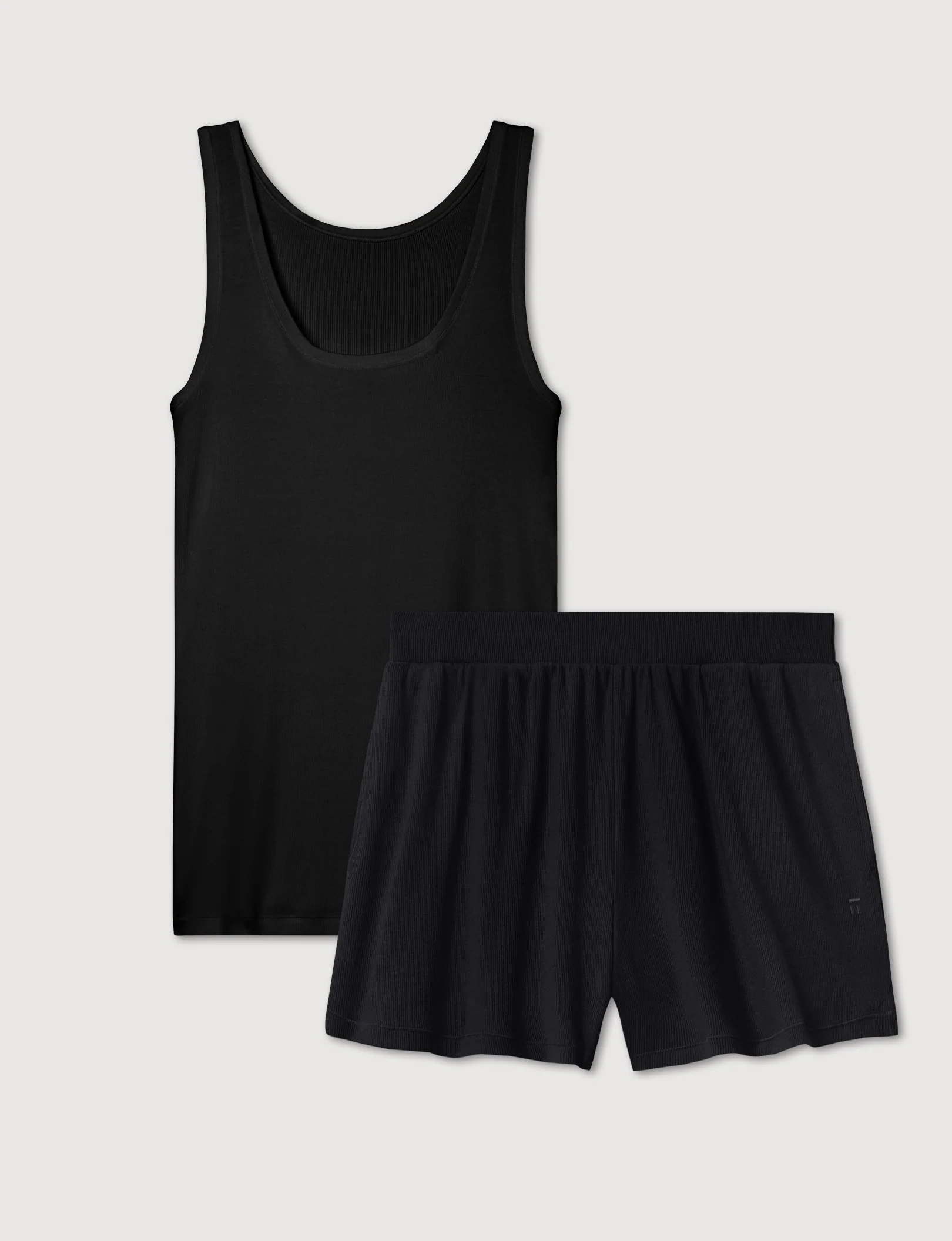 Women's Micro Rib Tank & Short Set - Image 2