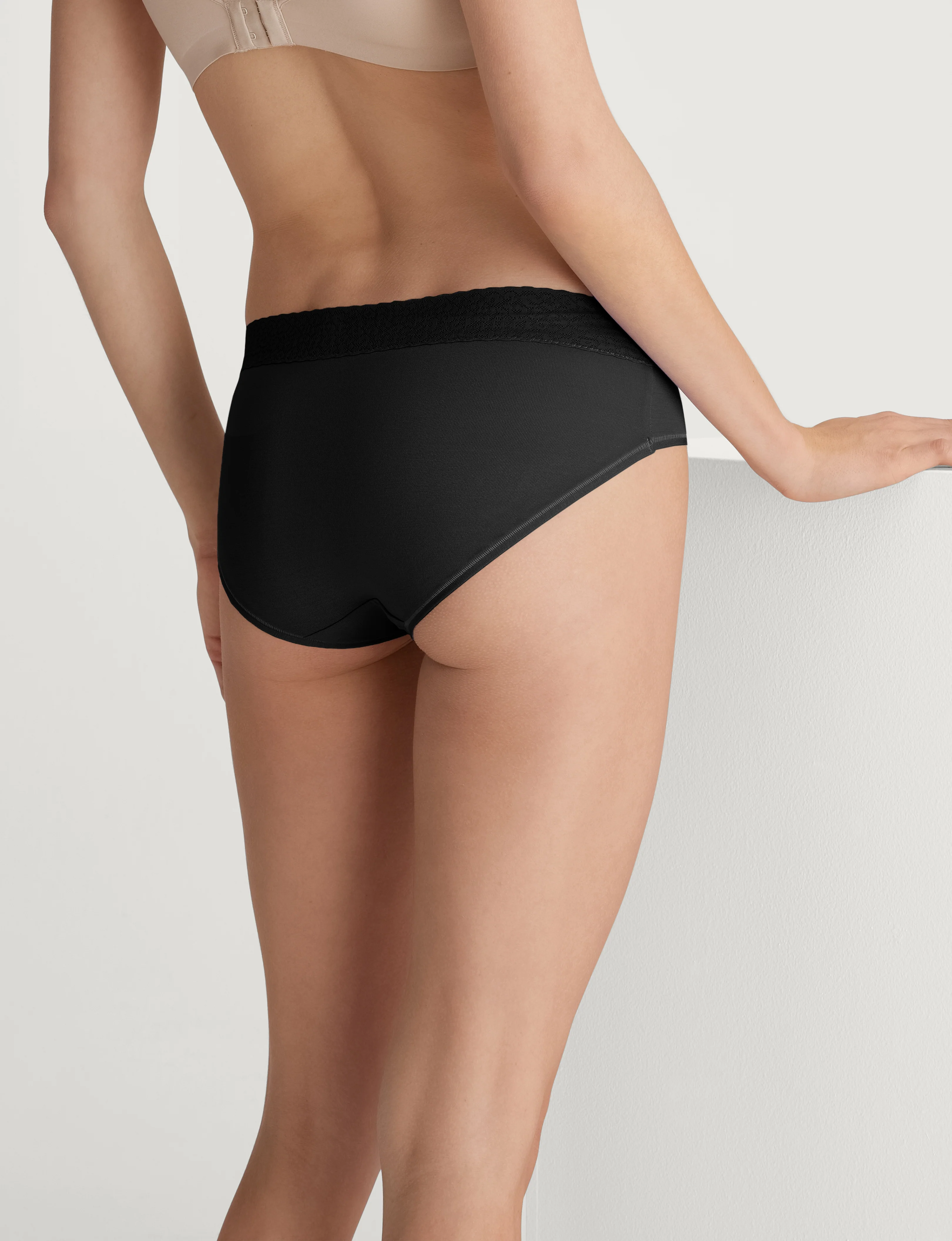Women's Second Skin Brief, Lace Waist - Image 5
