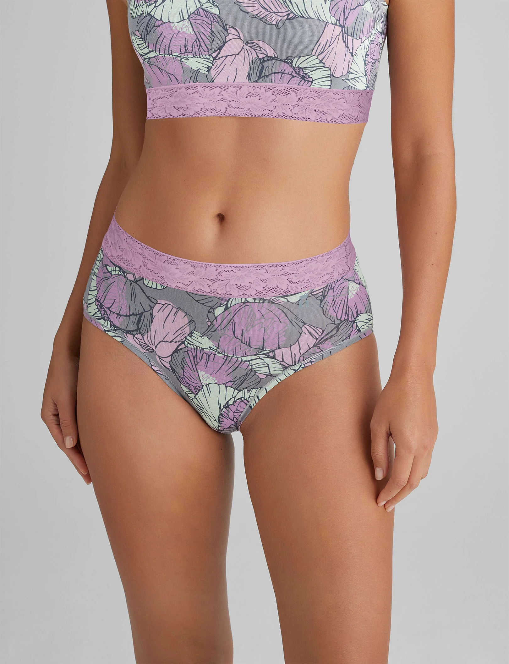 Women's Second Skin High Rise Brief, Lace Waist - Image 25