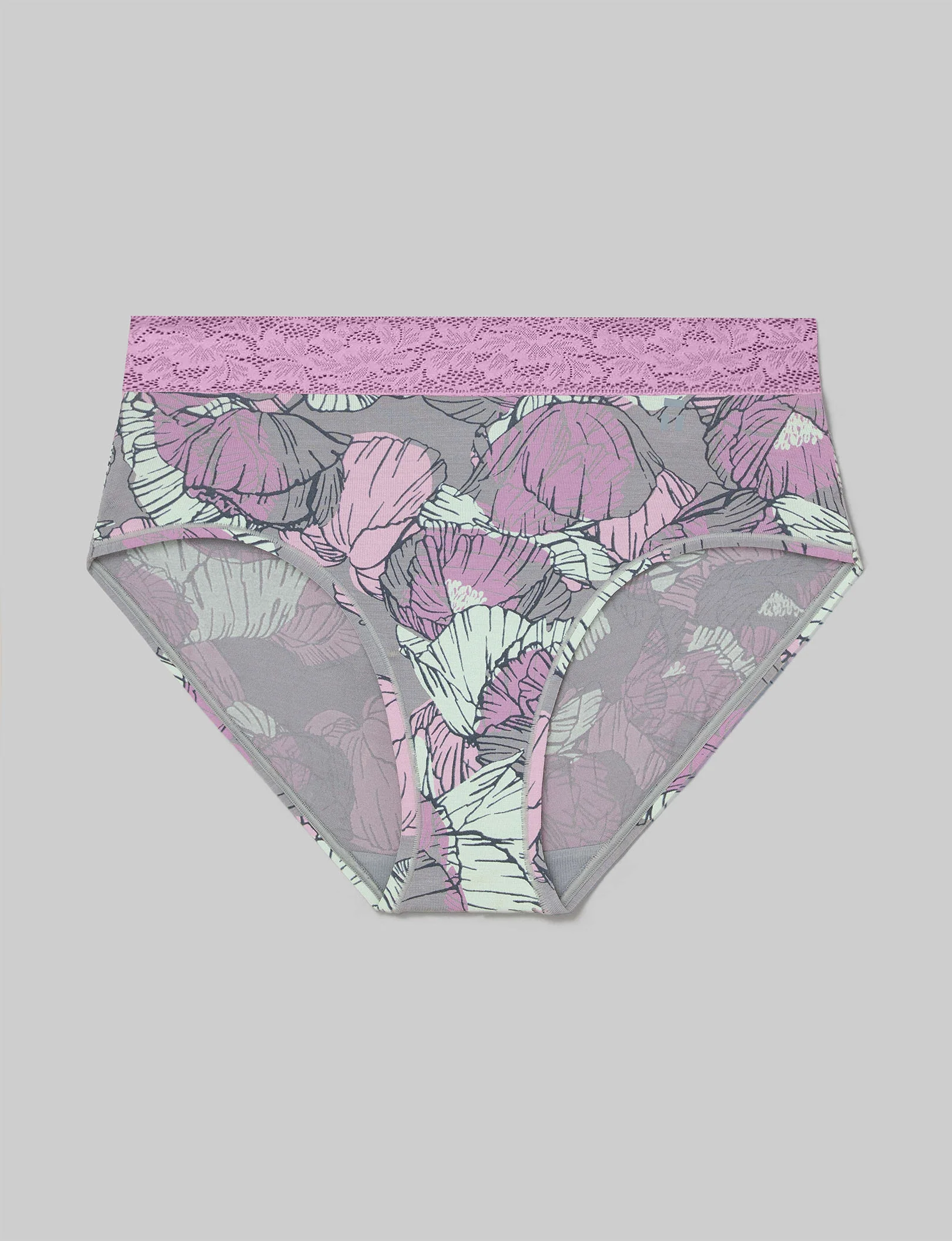 Women's Second Skin High Rise Brief, Lace Waist - Image 37