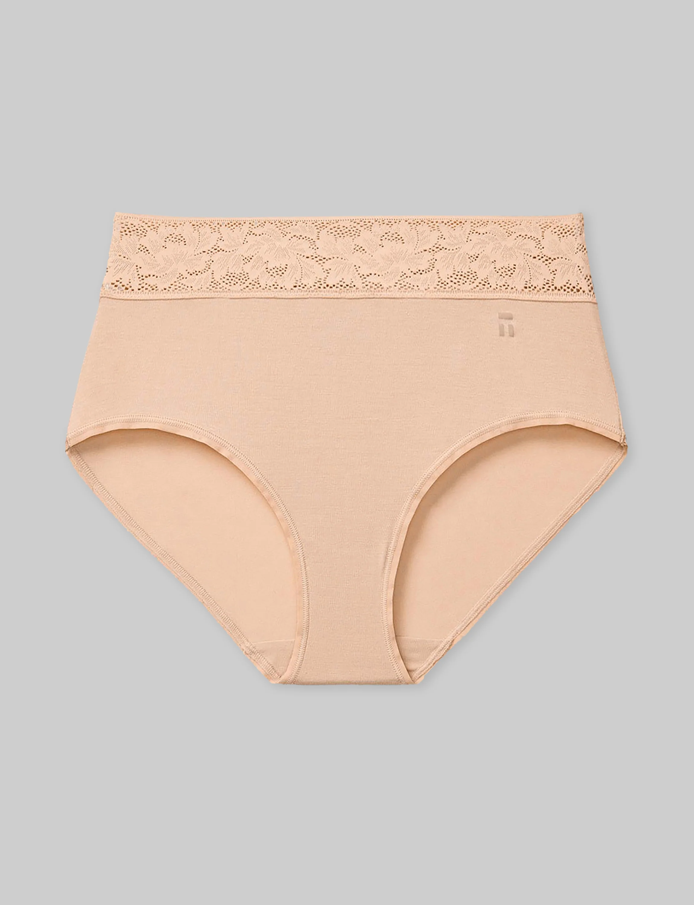 Women's Second Skin High Rise Brief, Lace Waist - Image 42