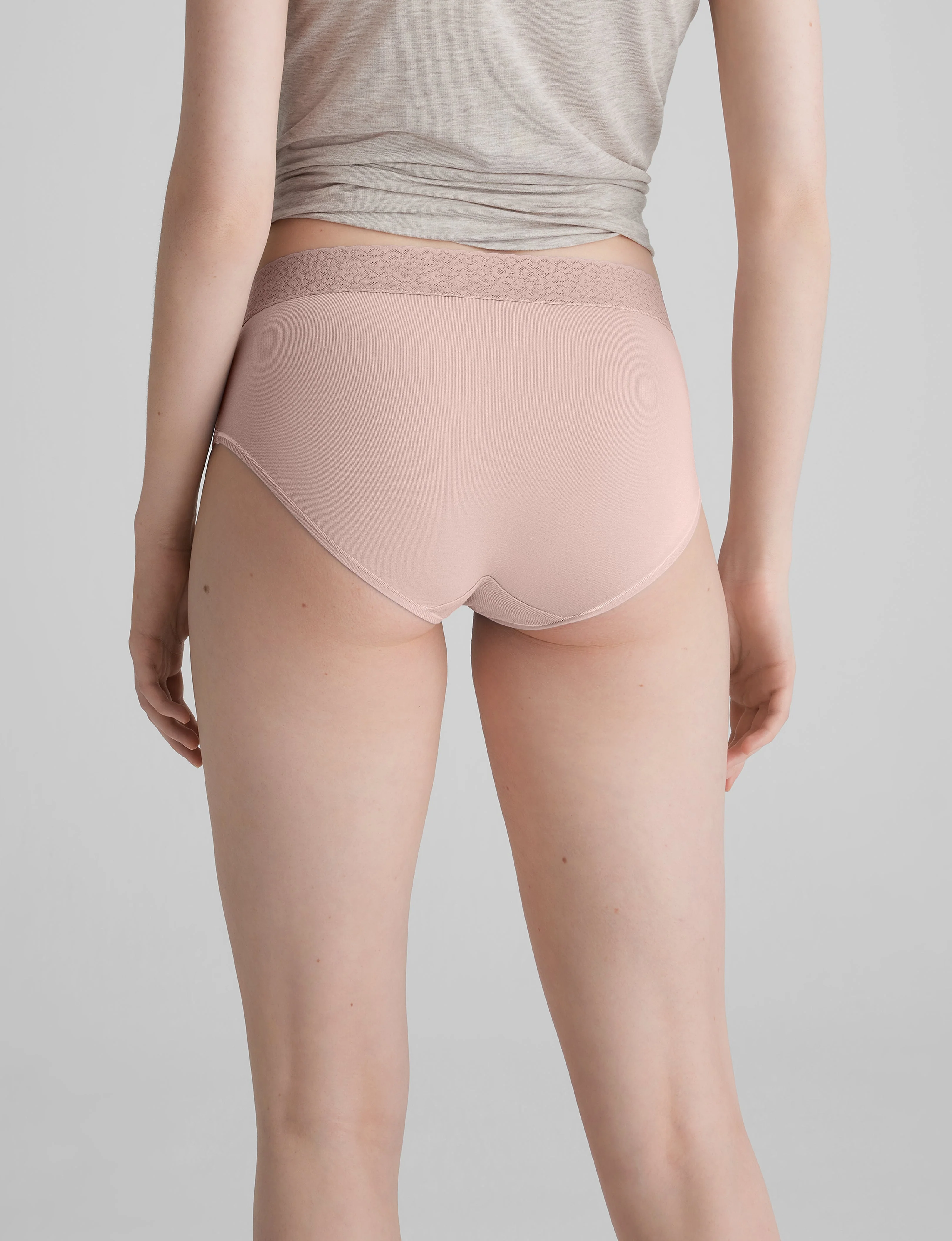 Women's Second Skin High Rise Brief, Lace Waist - Image 5