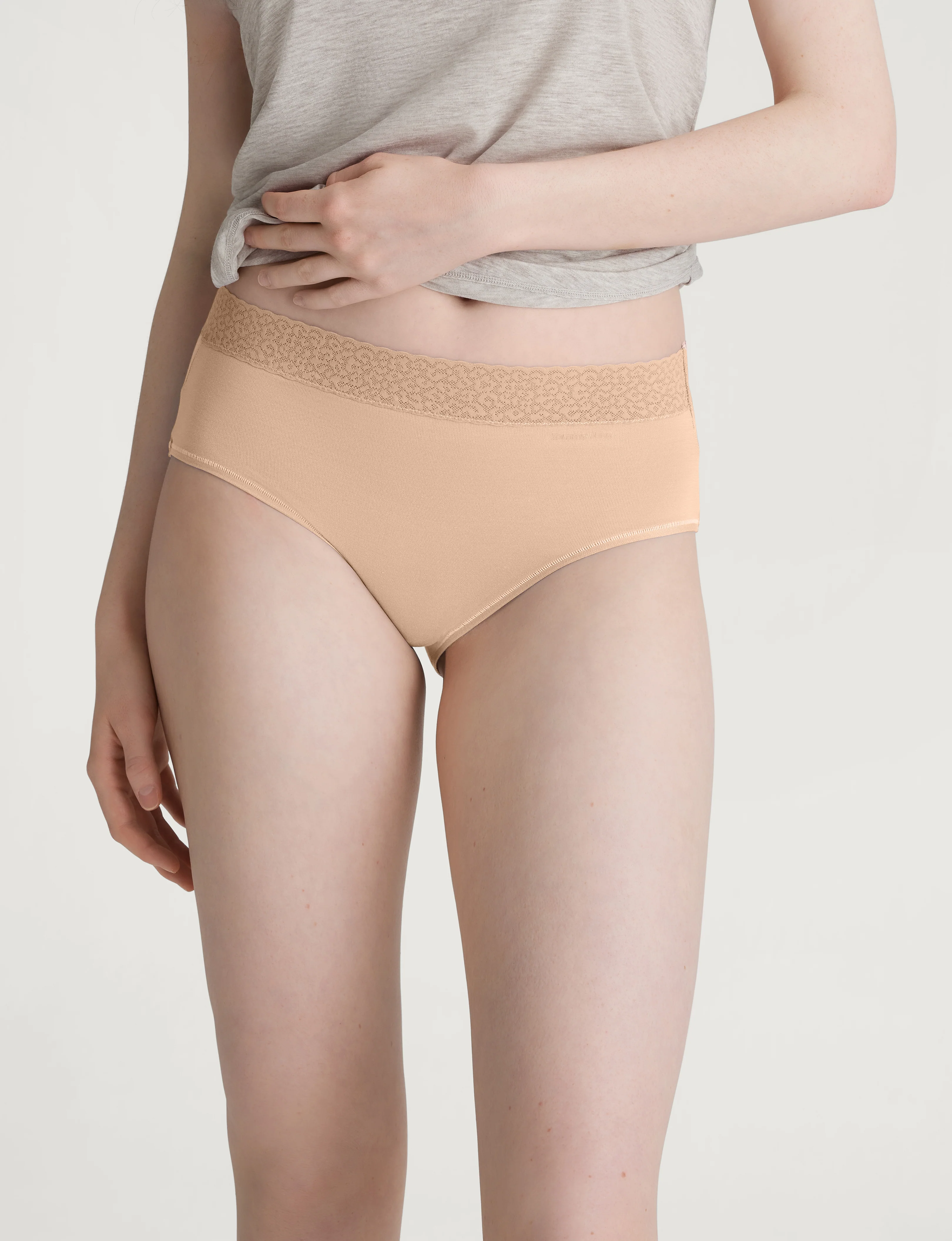 Women's Second Skin High-Rise Brief, Lace Waist (5-Pack) - Image 9