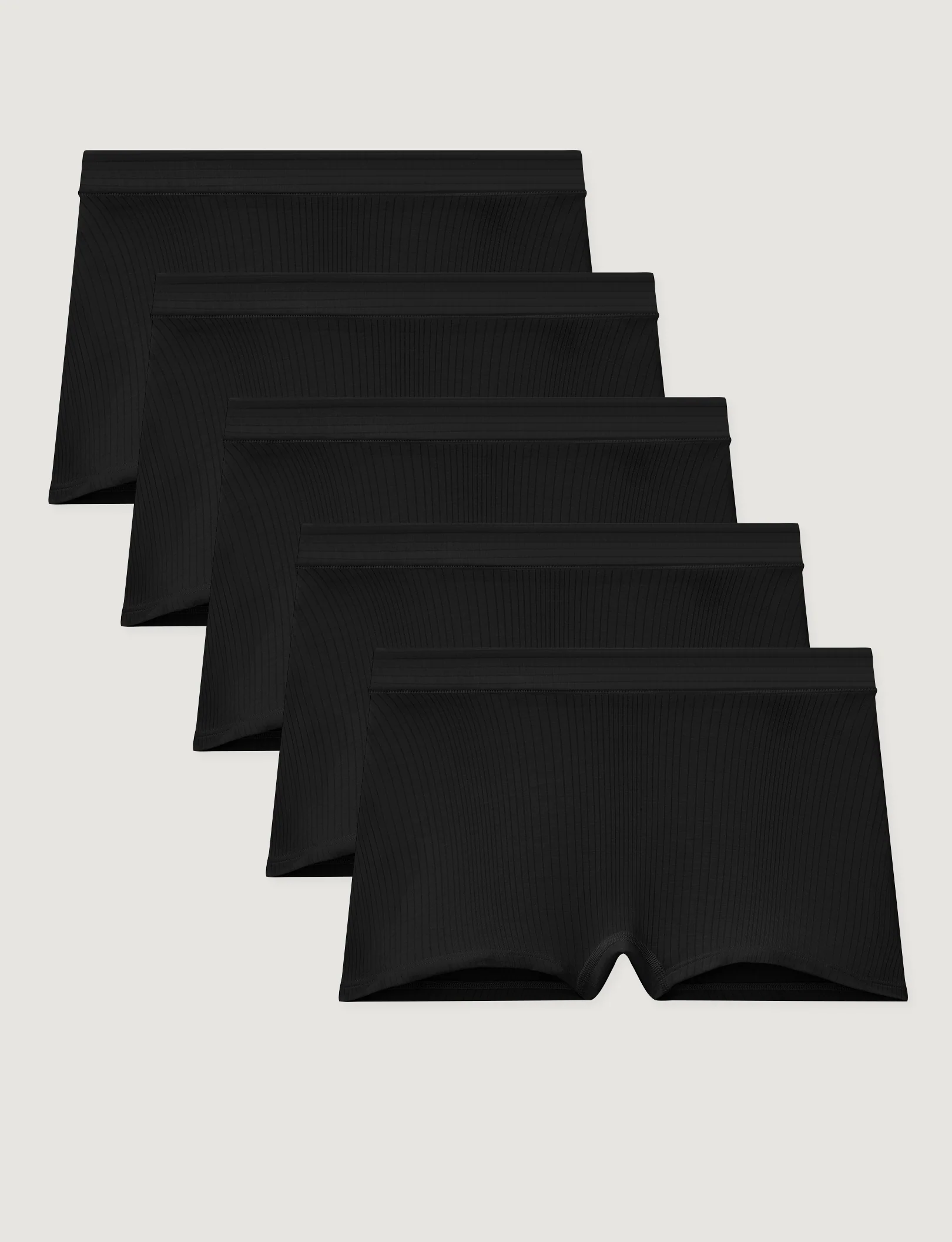 Women's Second Skin Luxe Rib Boyshort (5-Pack) - Image 13