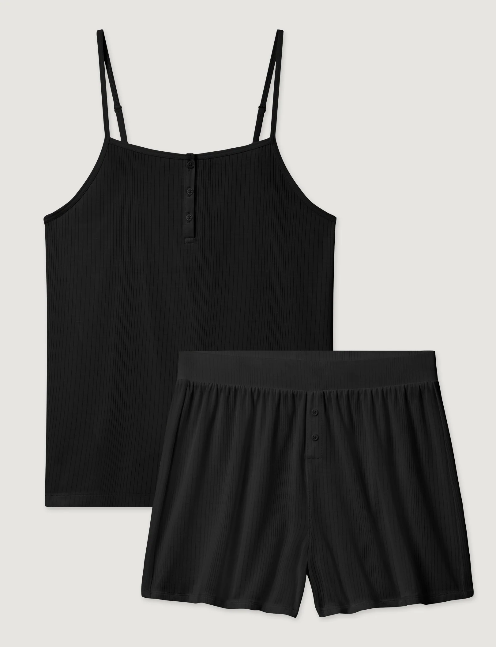 Women's Second Skin Luxe Rib Cami & Short Set - Image 2
