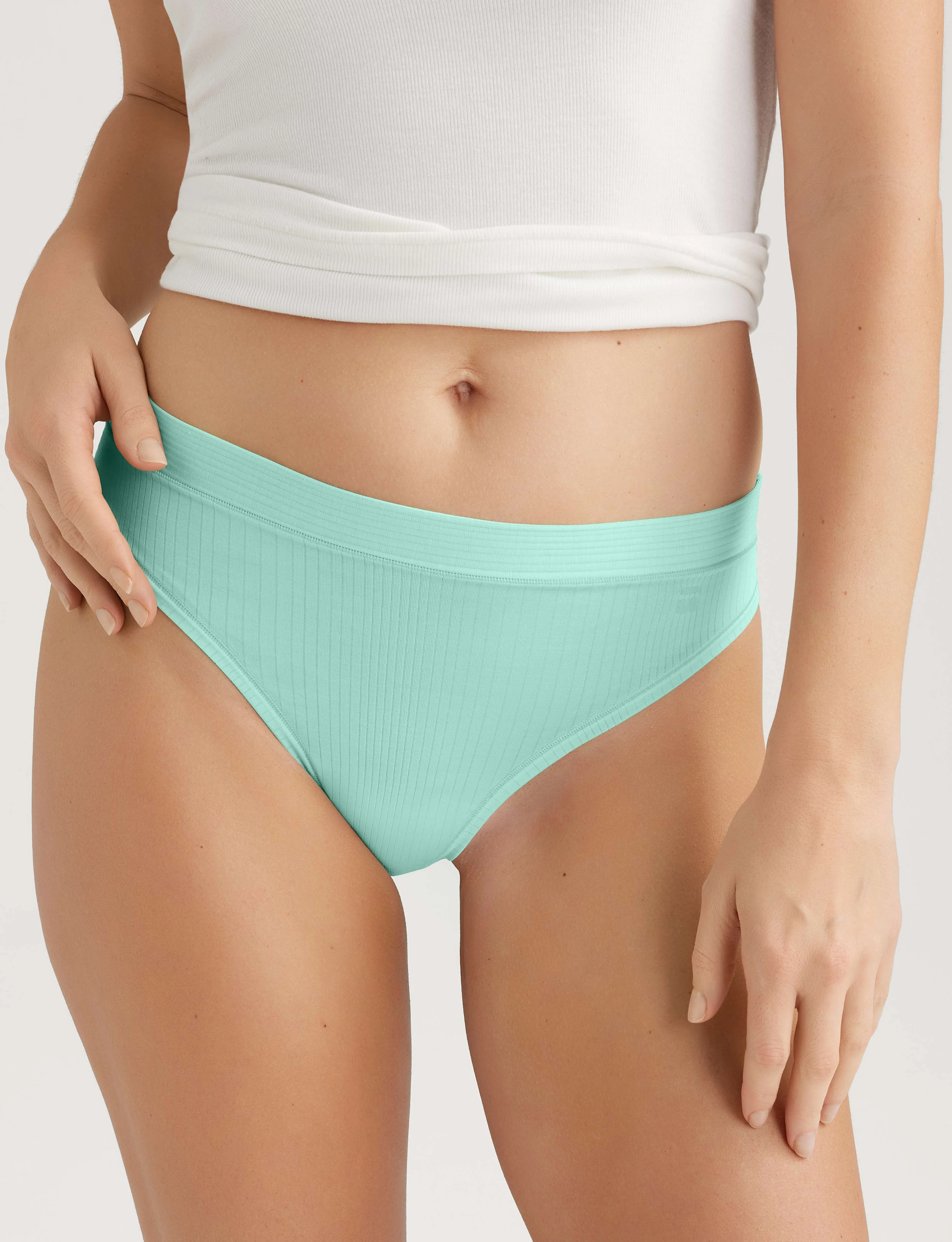 Women's Second Skin Luxe Rib Thong (3-Pack) - Image 7