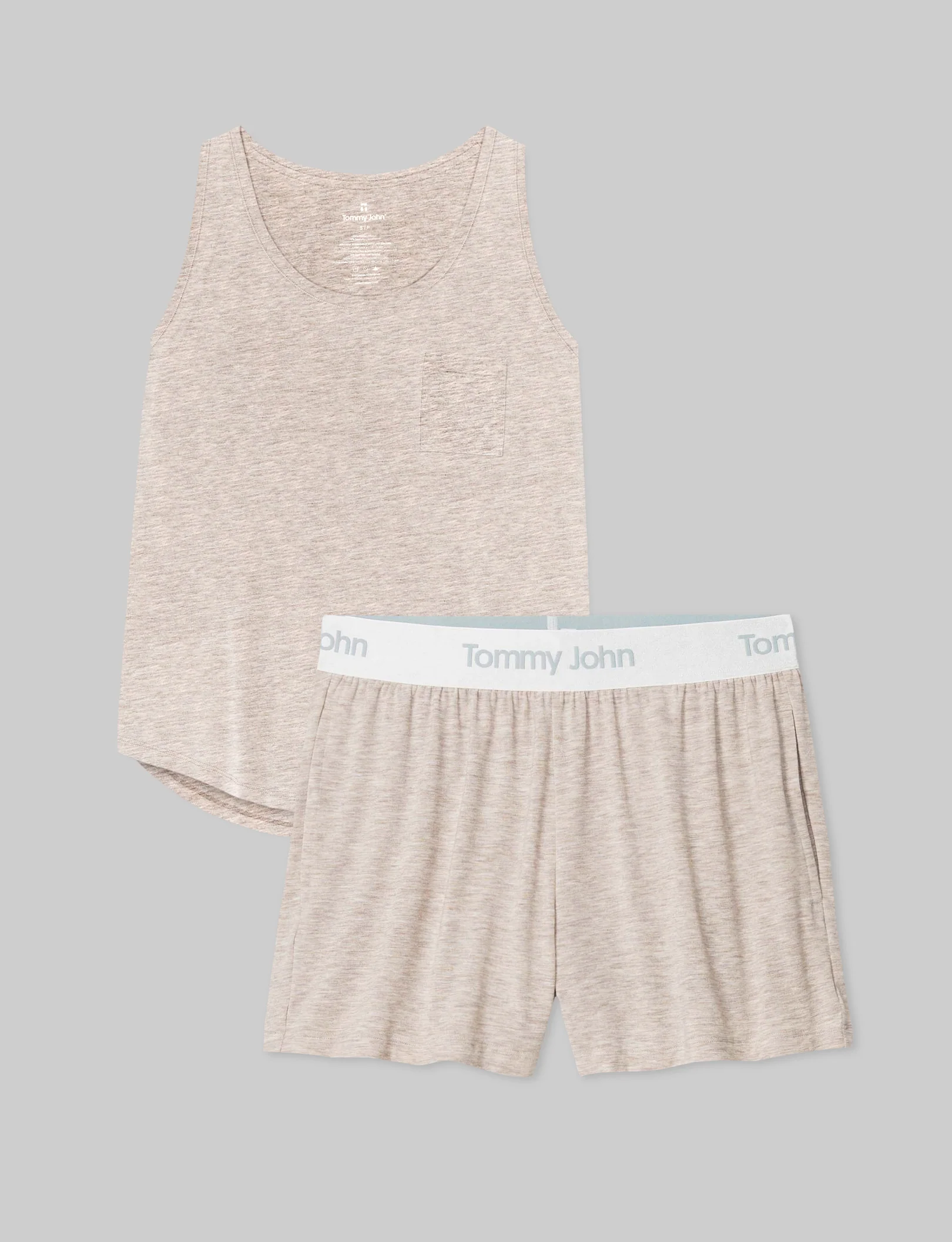 Women's Second Skin Sleep Pocket Tank & Short Set - Image 3
