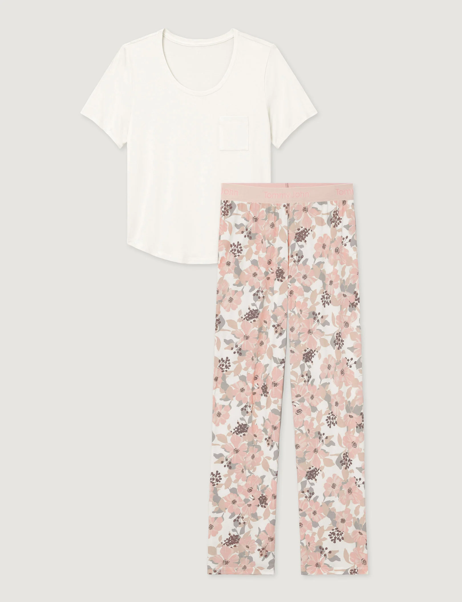 Women's Second Skin Sleep Pocket Tee & Pant Set - Image 2
