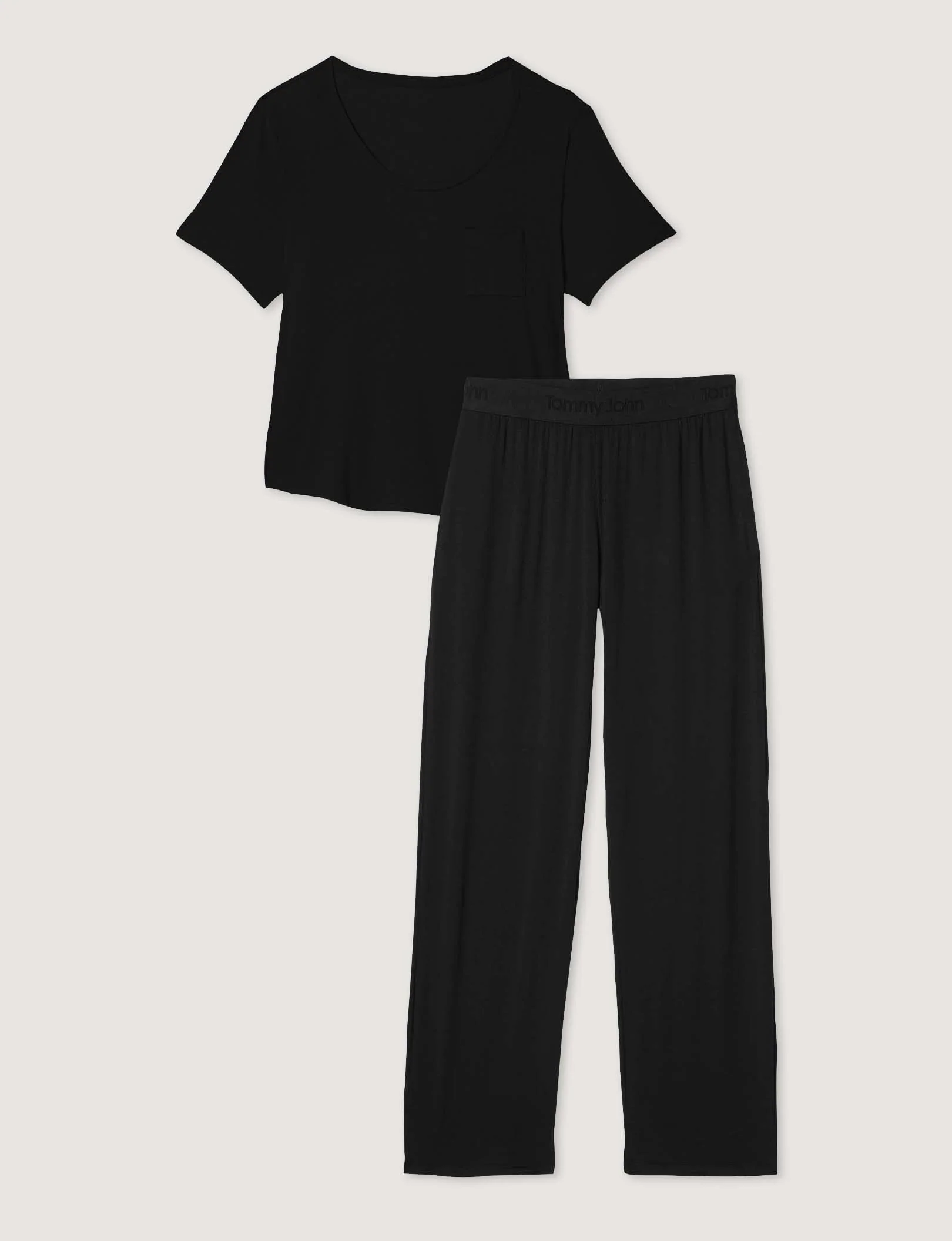 Women's Second Skin Sleep Pocket Tee & Pant Set - Image 3