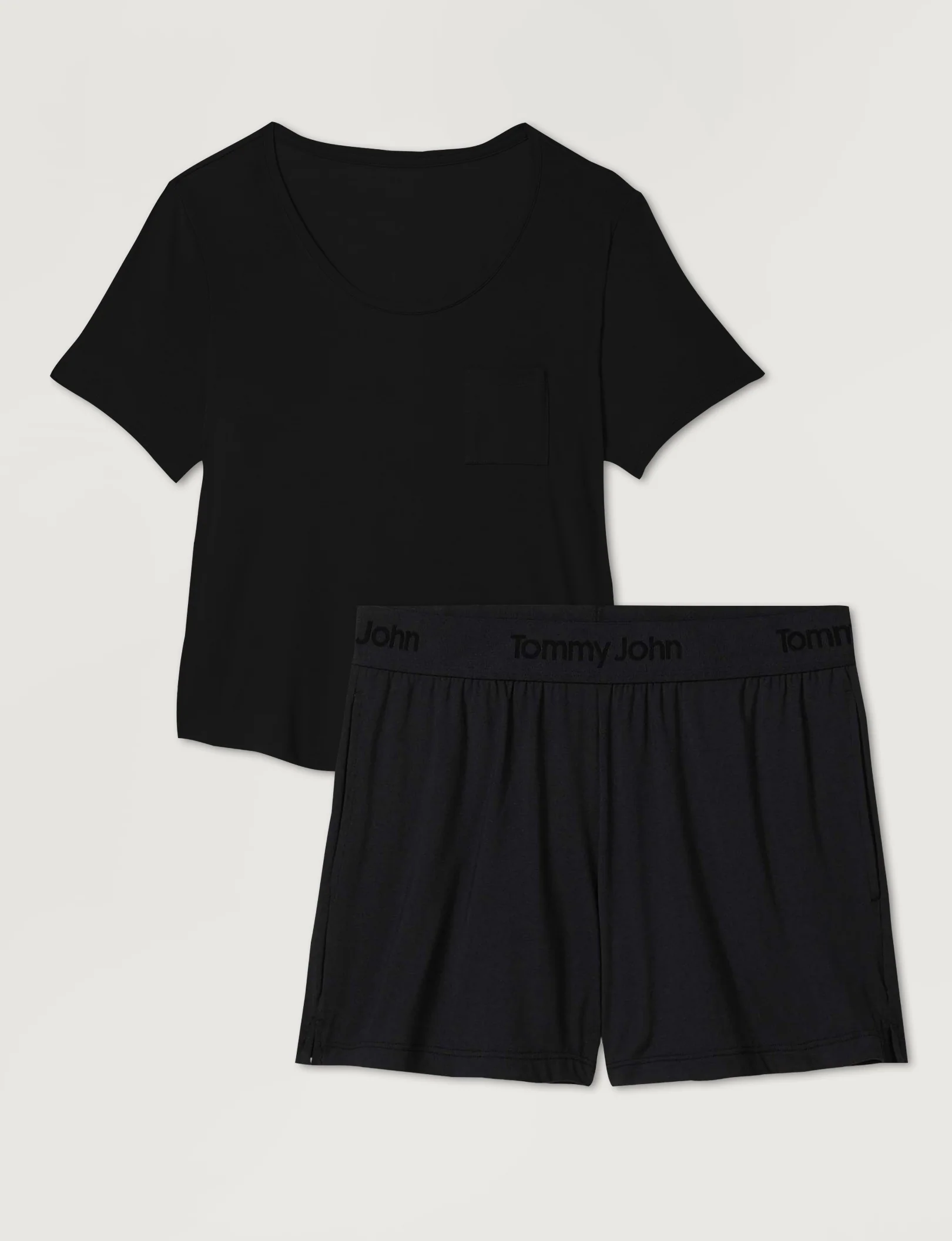 Women's Second Skin Sleep Pocket Tee & Short Set - Image 12