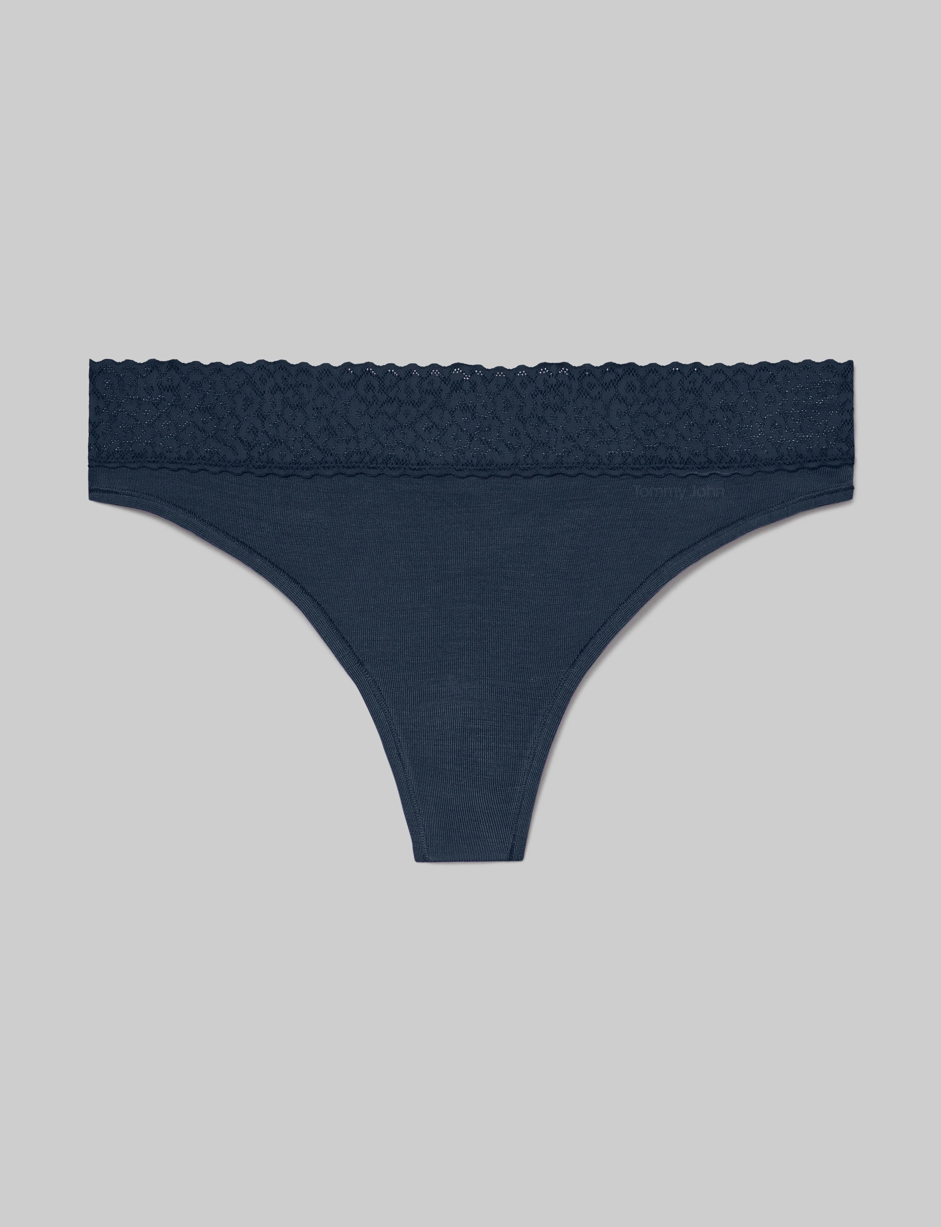 Women's Second Skin Thong, Lace Waist - Image 25