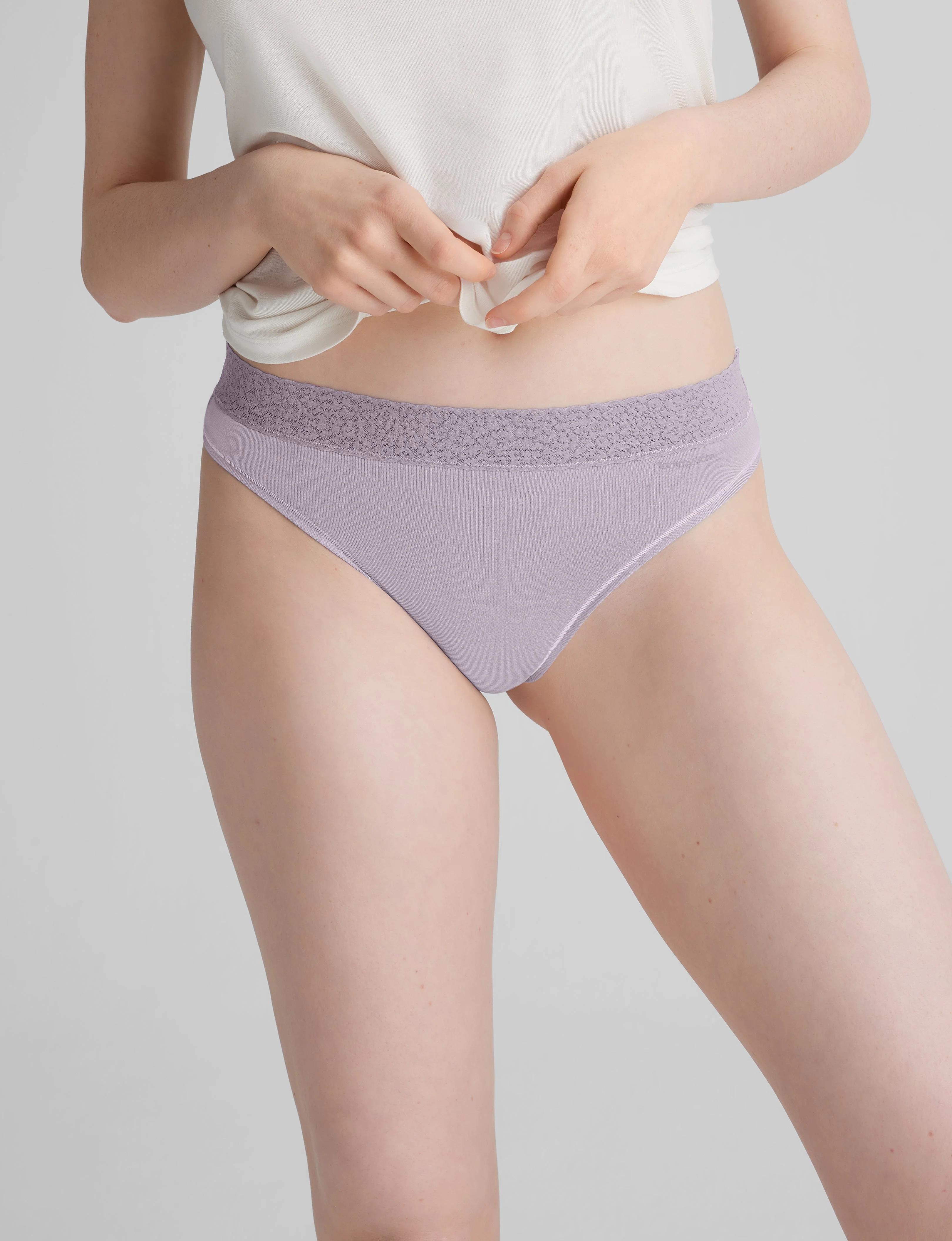 Women's Second Skin Thong, Lace Waist - Image 7