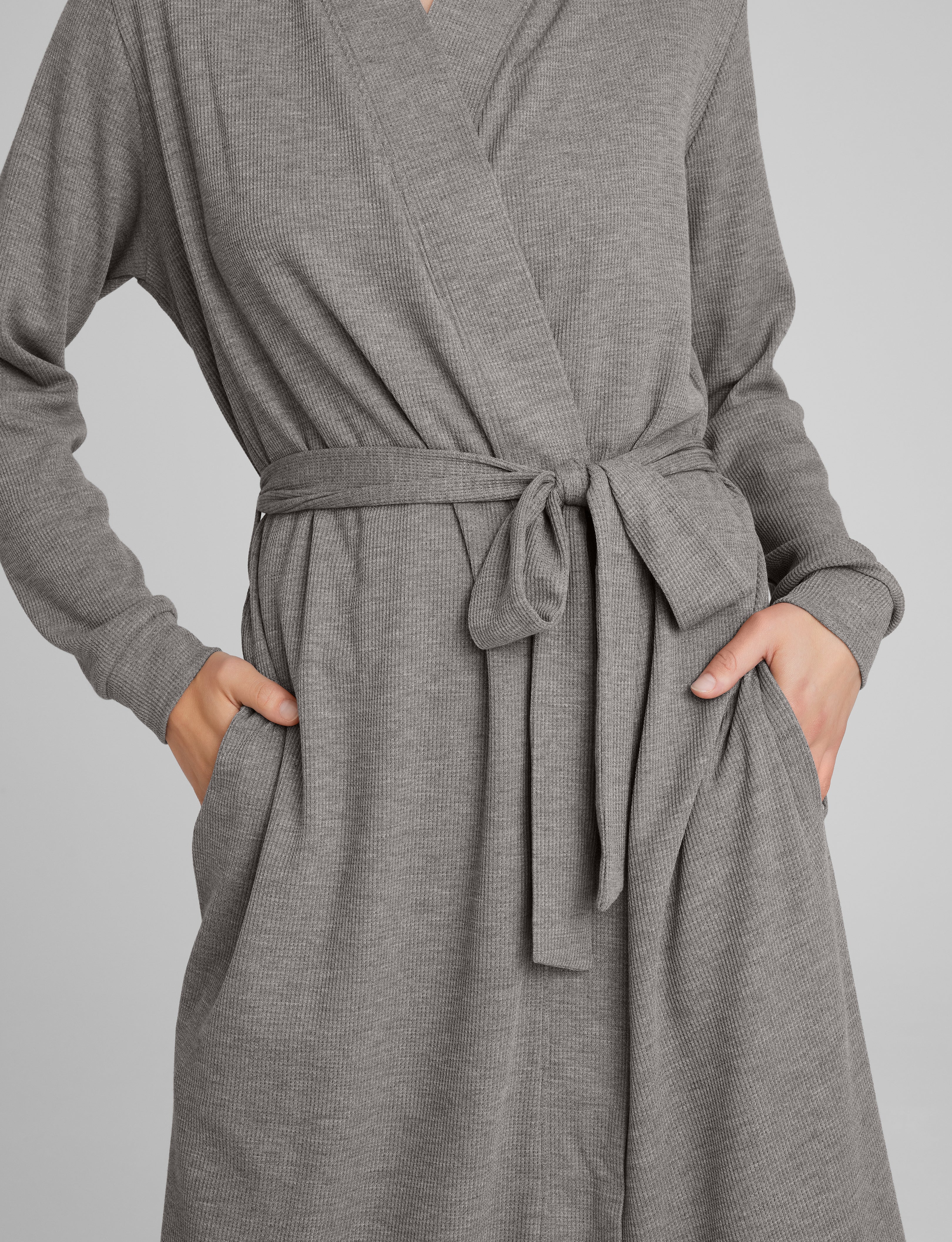 Women's Waffle Lounge Tank, Legging & Robe Set - Image 9